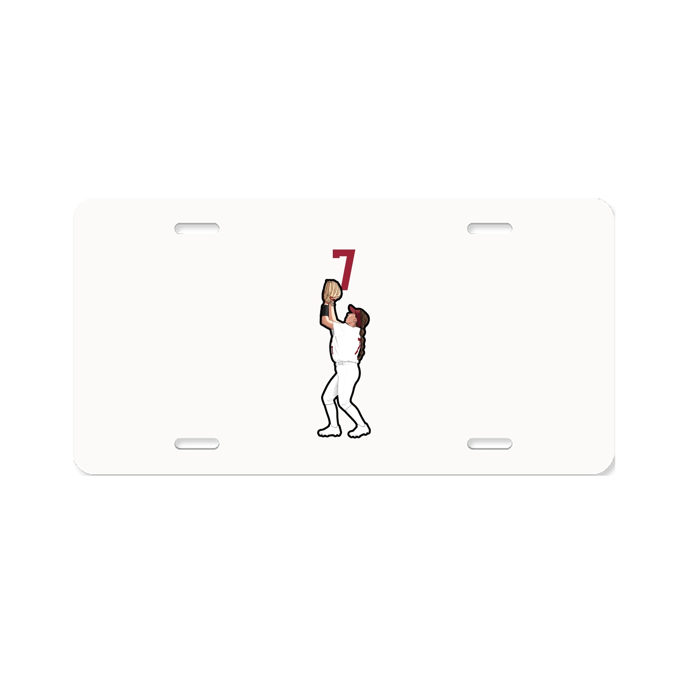 License Plate — Number Top in Classic
