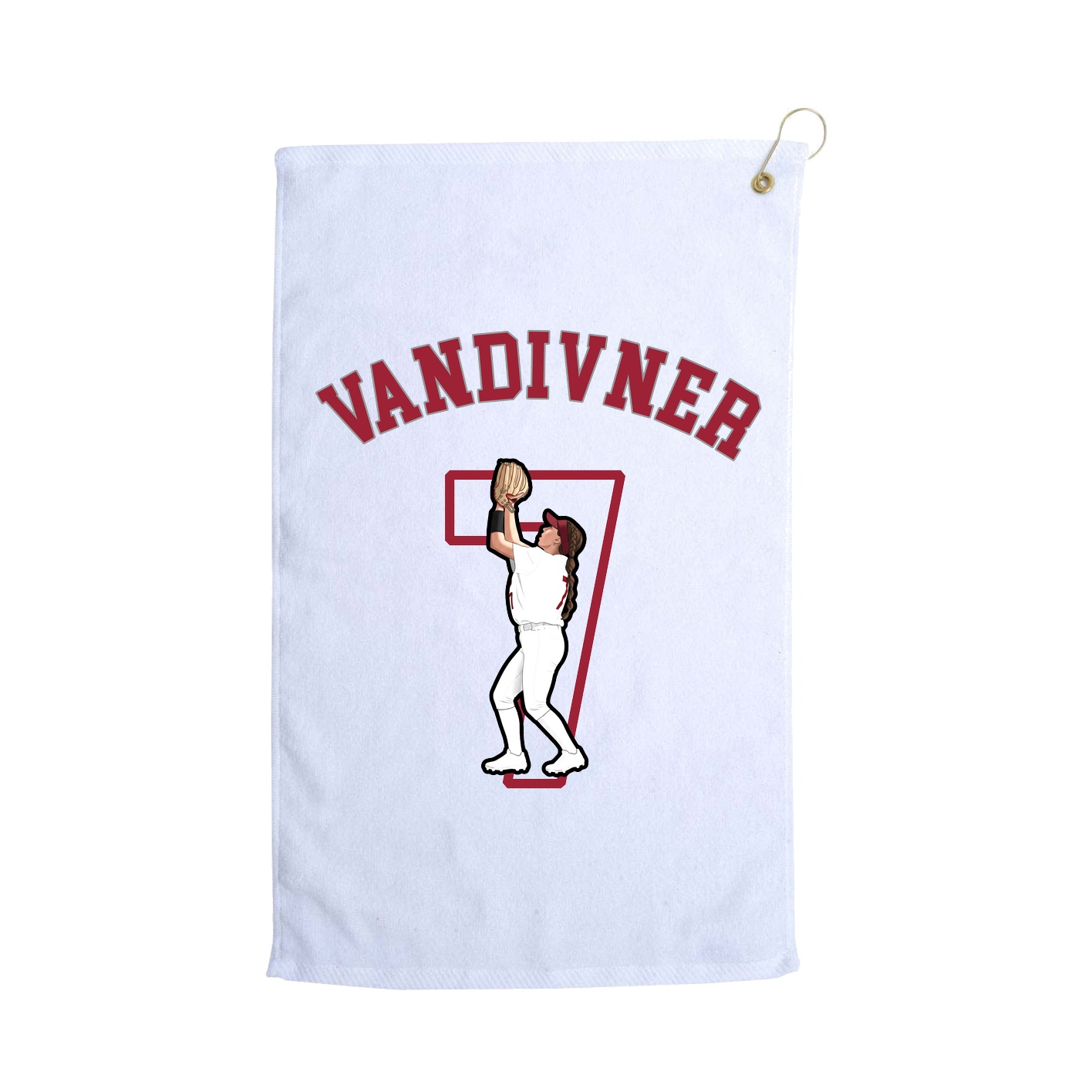 Golf Towel — Shirsey Arch in White