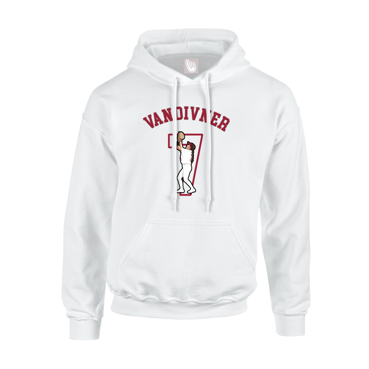 Hoodie — Shirsey Arch in White