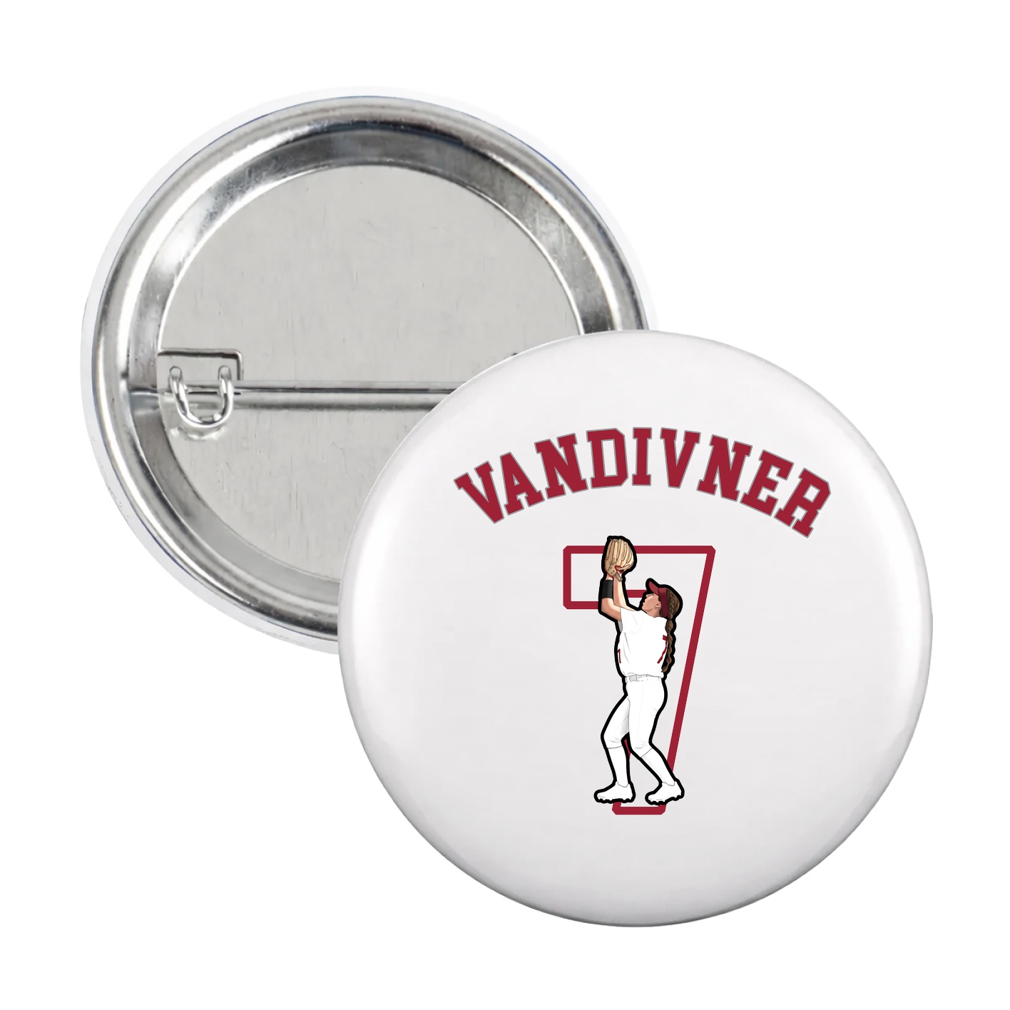 Game Day Button — Shirsey Arch in White