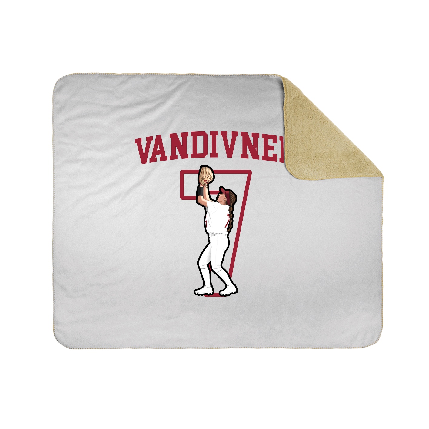 Throw Blanket — Shirsey in White