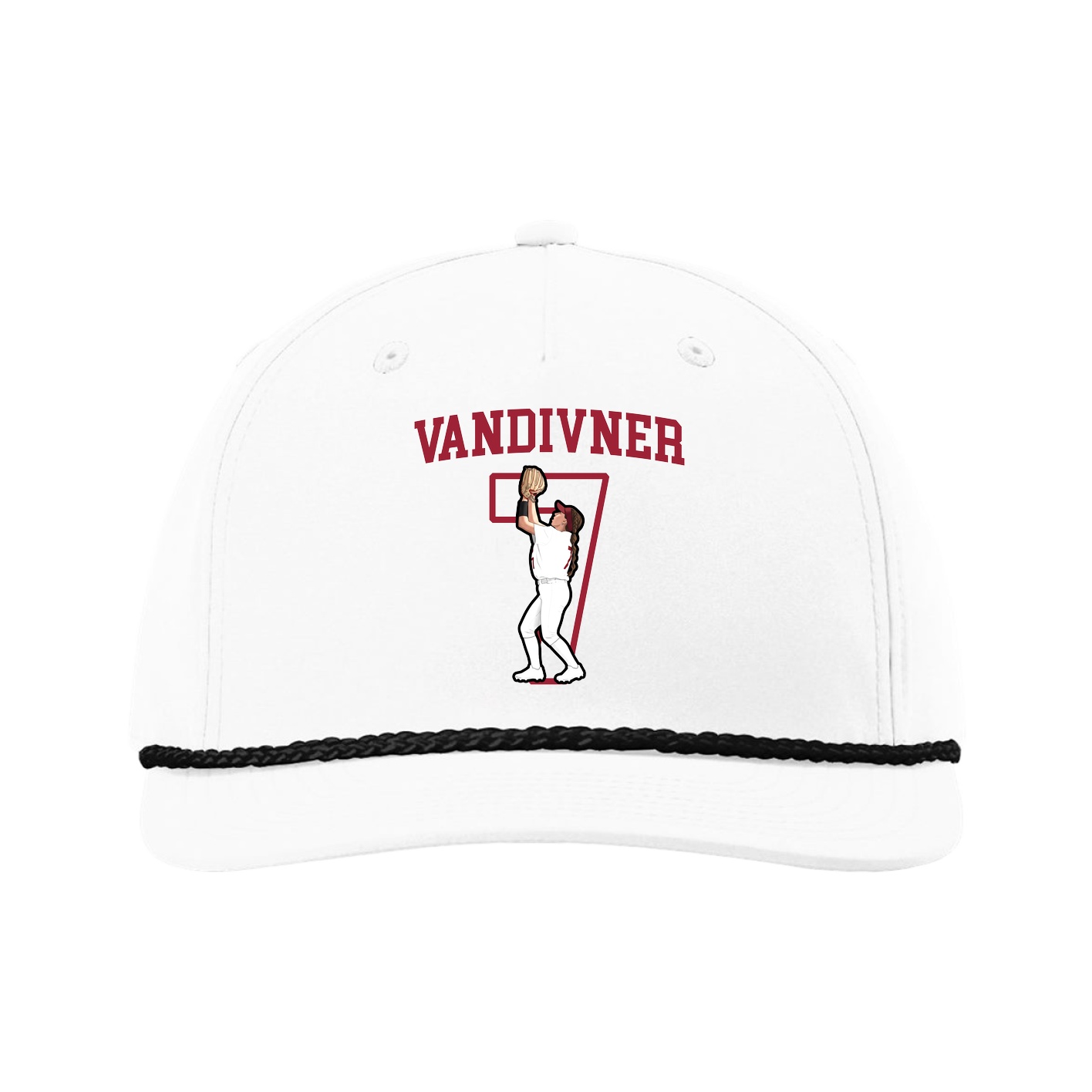 Five-Panel Classic Rope Cap — Shirsey in White