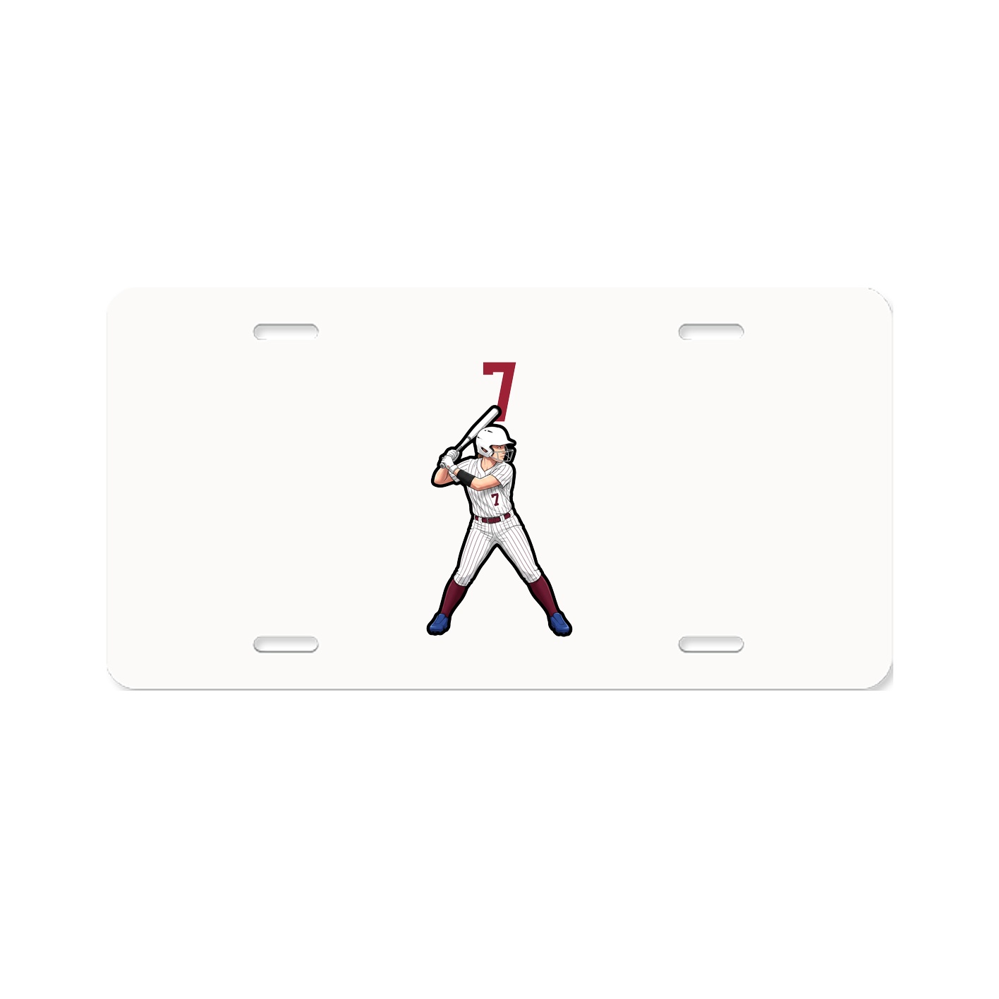 License Plate — Number Top in Classic