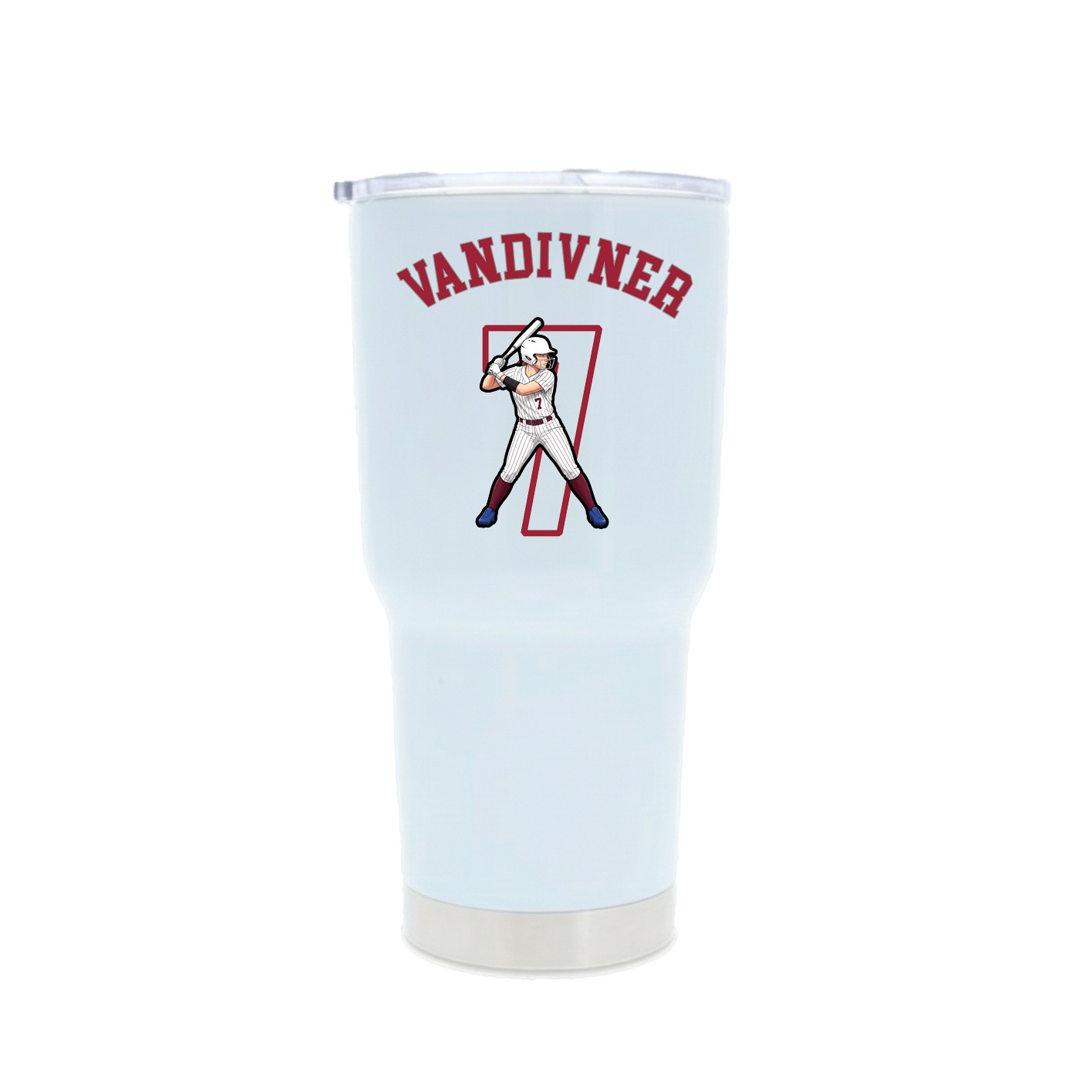 30oz Stainless Steel Tumbler — Shirsey Arch in White