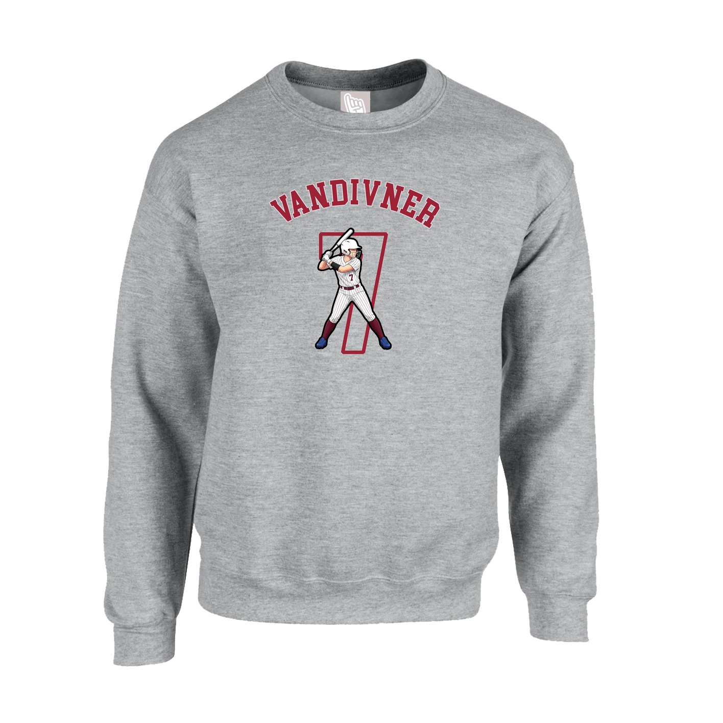 Fleece Crew — Shirsey Arch in Grey