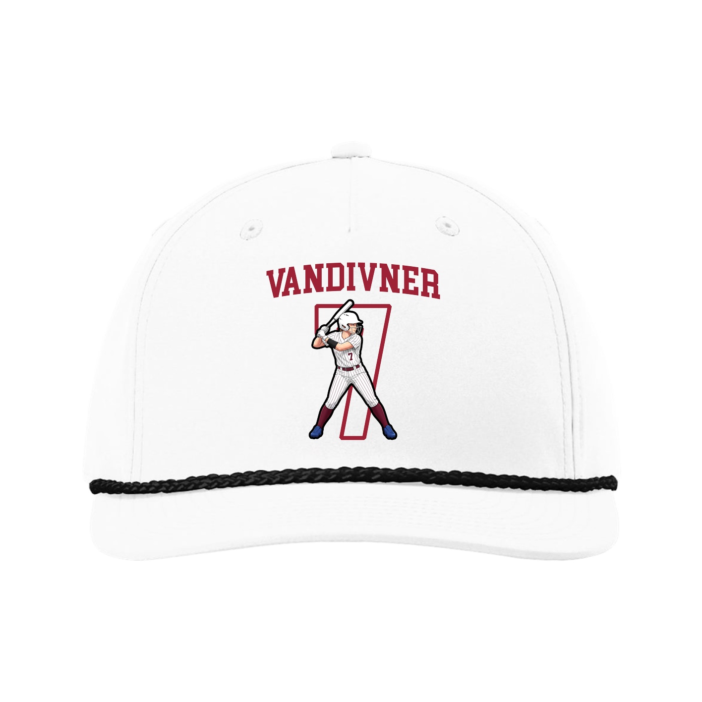 Five-Panel Classic Rope Cap — Shirsey in White