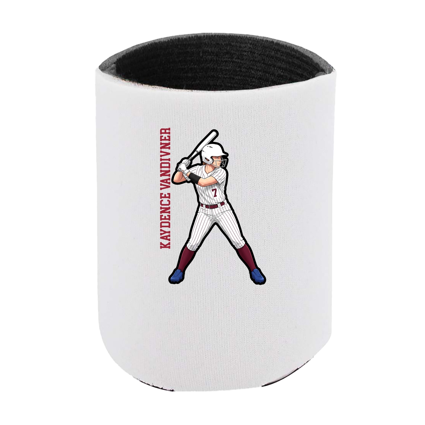 Can Holder — Name Vertical in White