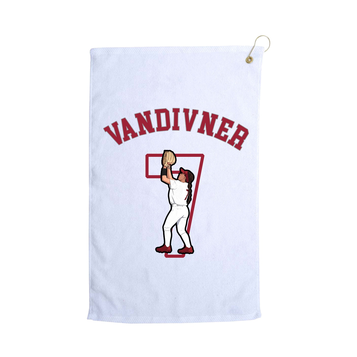 Golf Towel — Shirsey Arch in White
