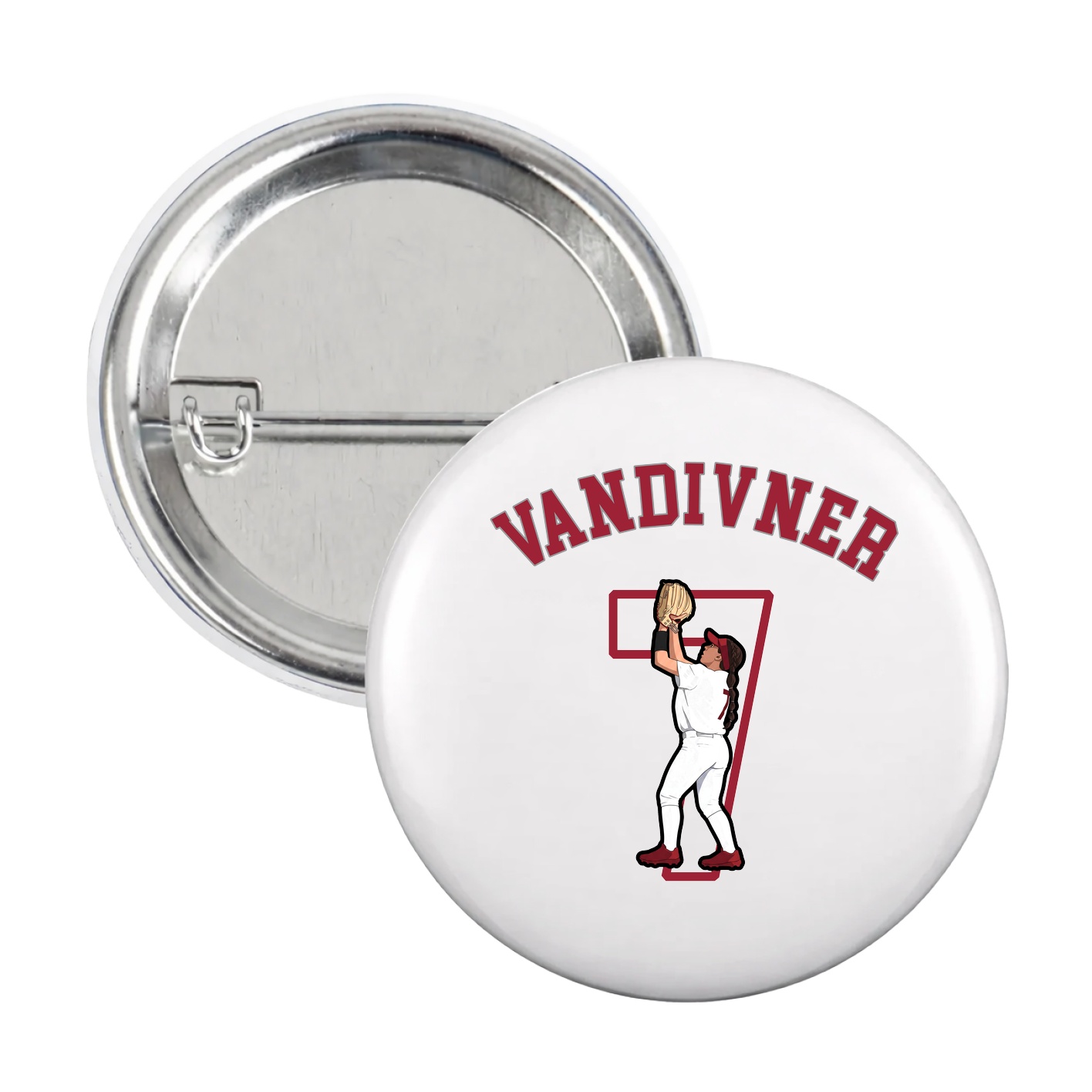 Game Day Button — Shirsey Arch in White