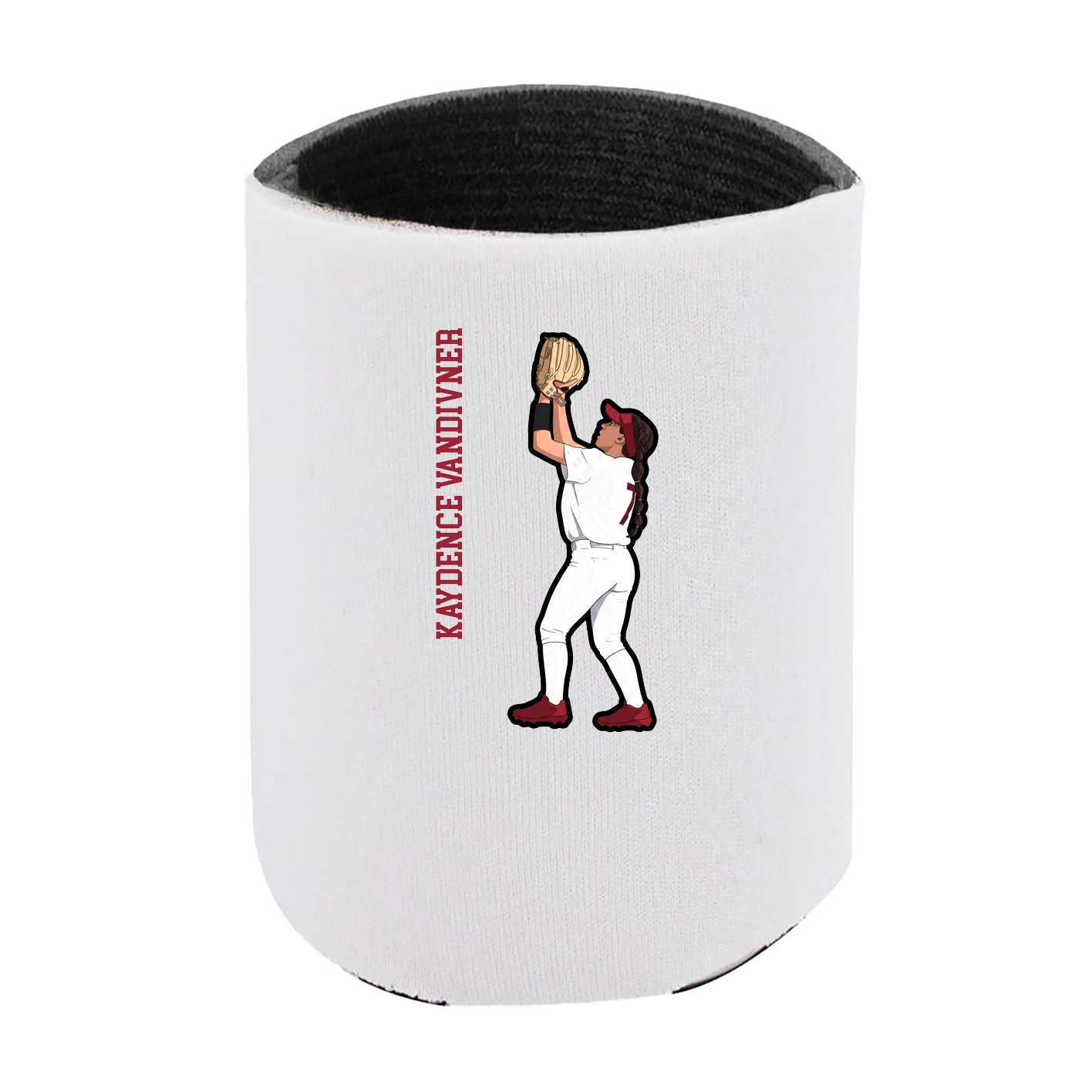 Can Holder — Name Vertical in White