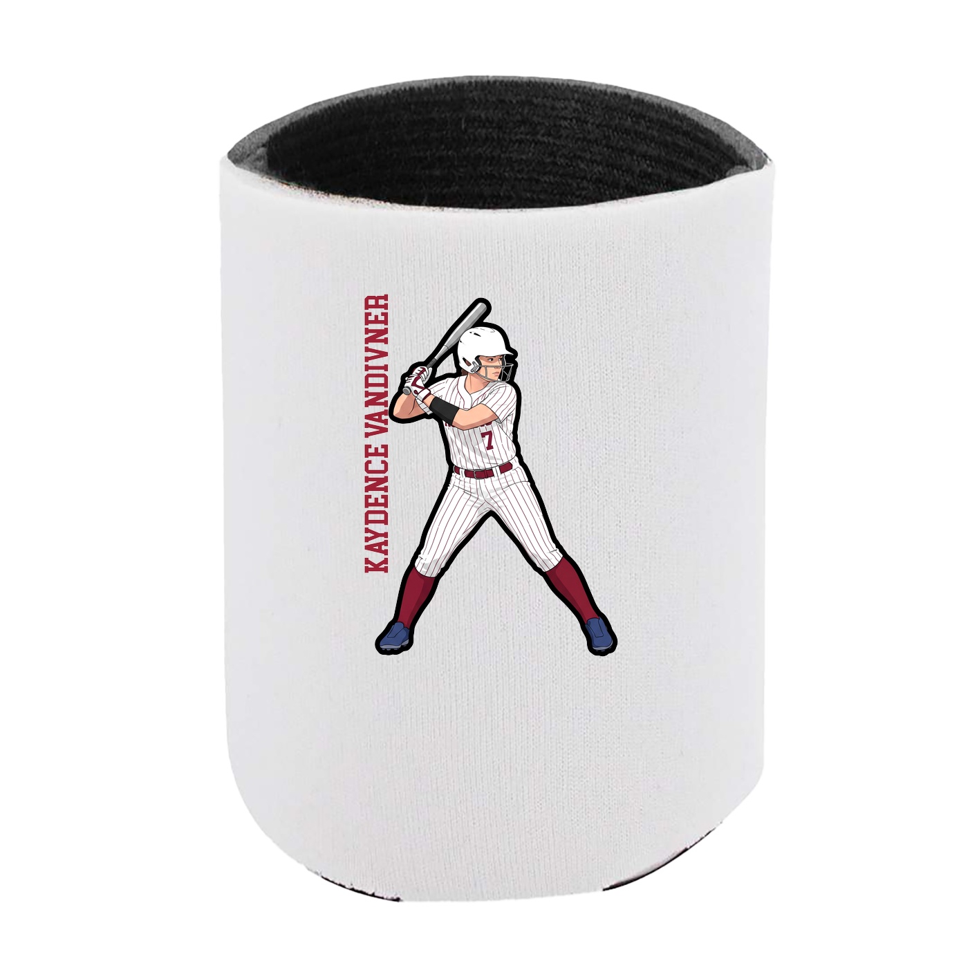Can Holder — Name Vertical in White