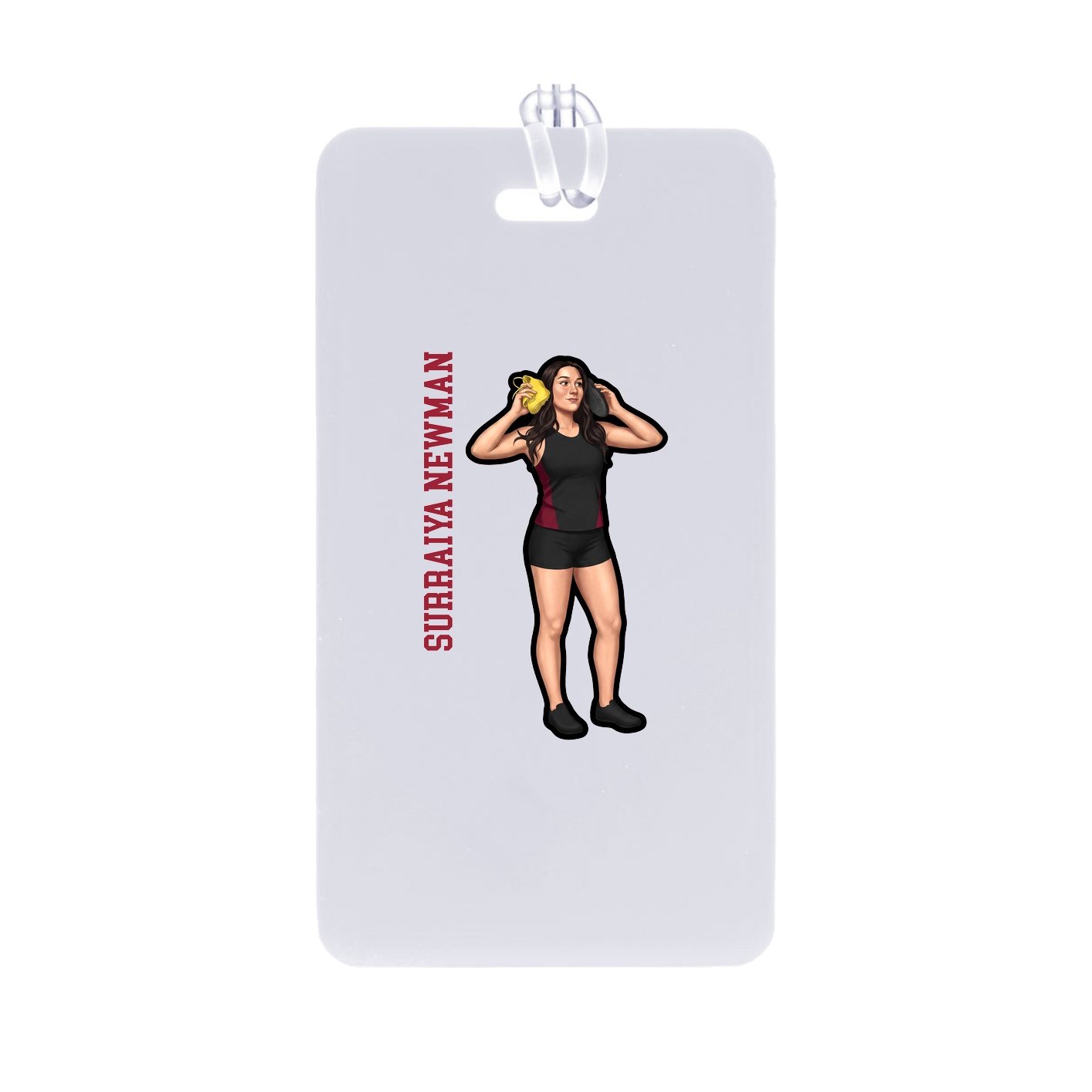 Bag Tag — Name Vertical in Classic