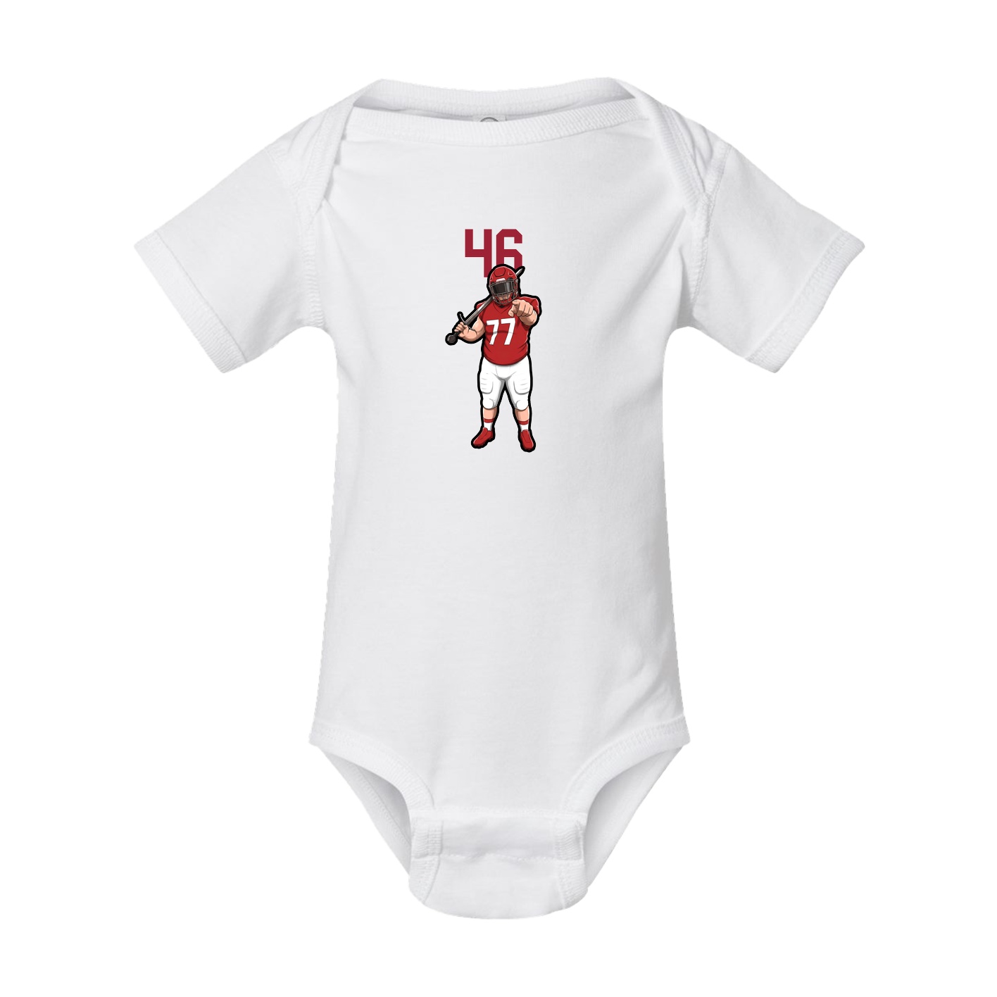 Baby Onesie — Number Top in White