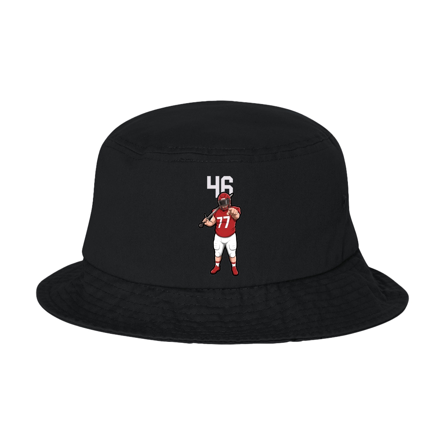Bucket Cap — Number Top in Black
