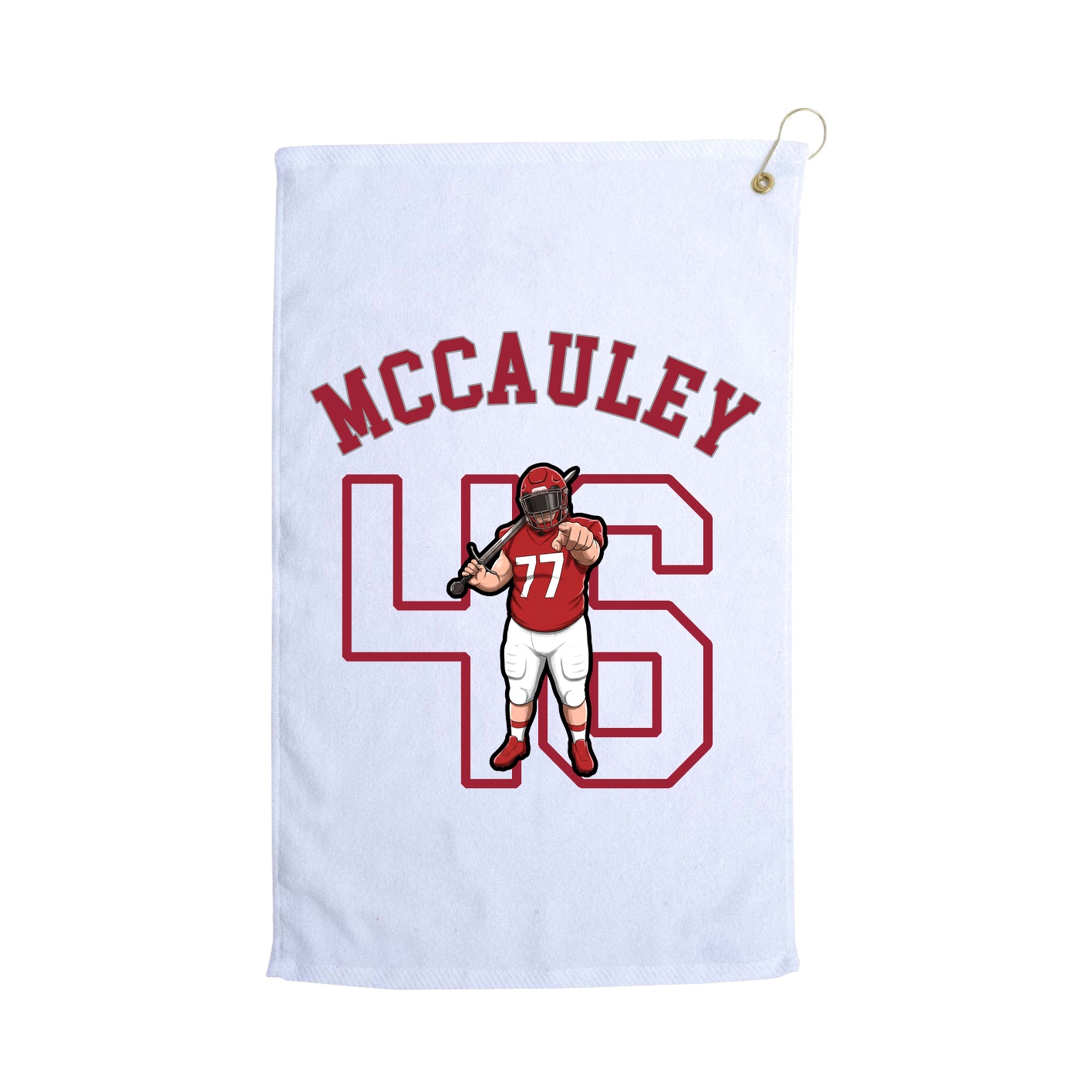 Golf Towel — Shirsey Arch in White