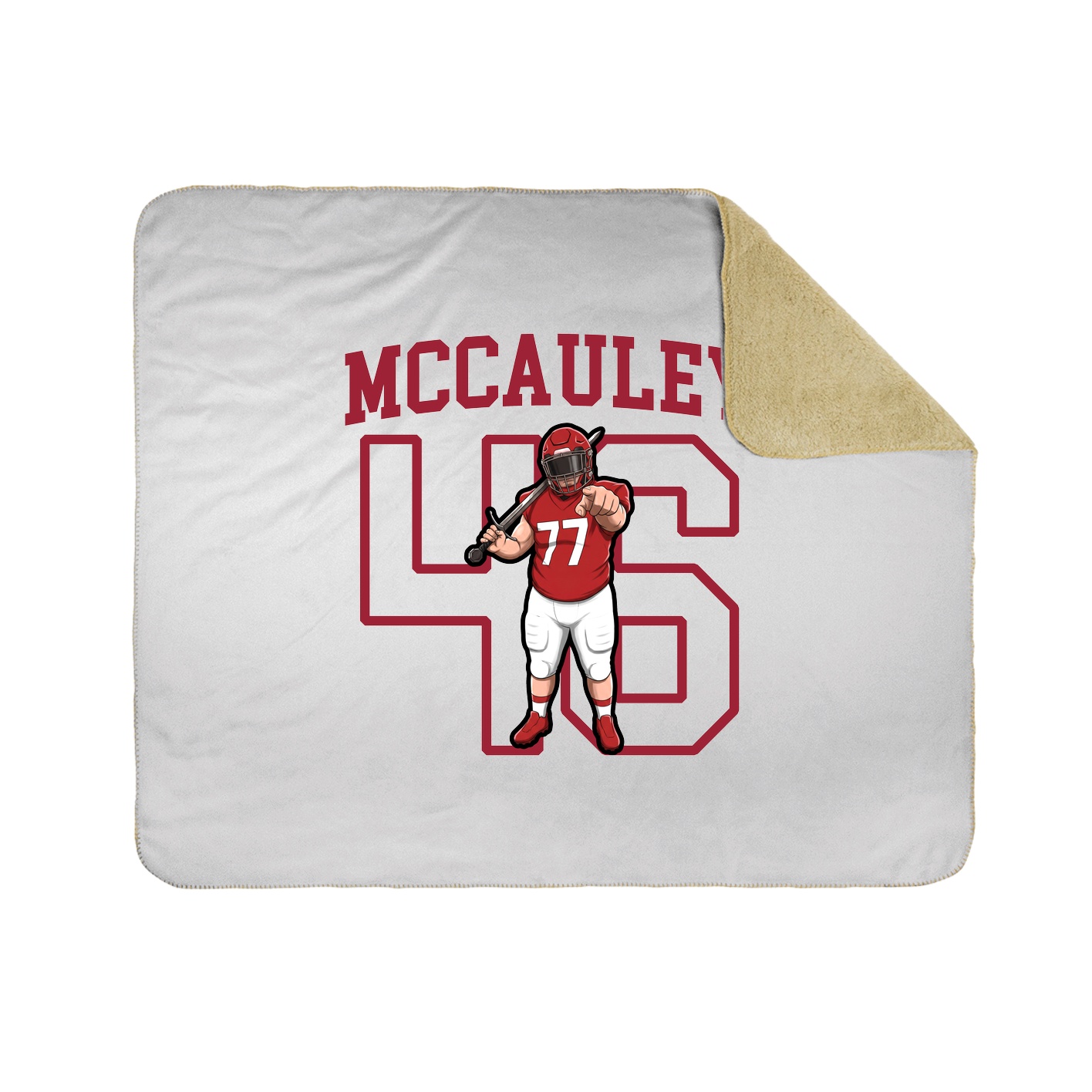 50x60 Sherpa Lined Throw Blanket