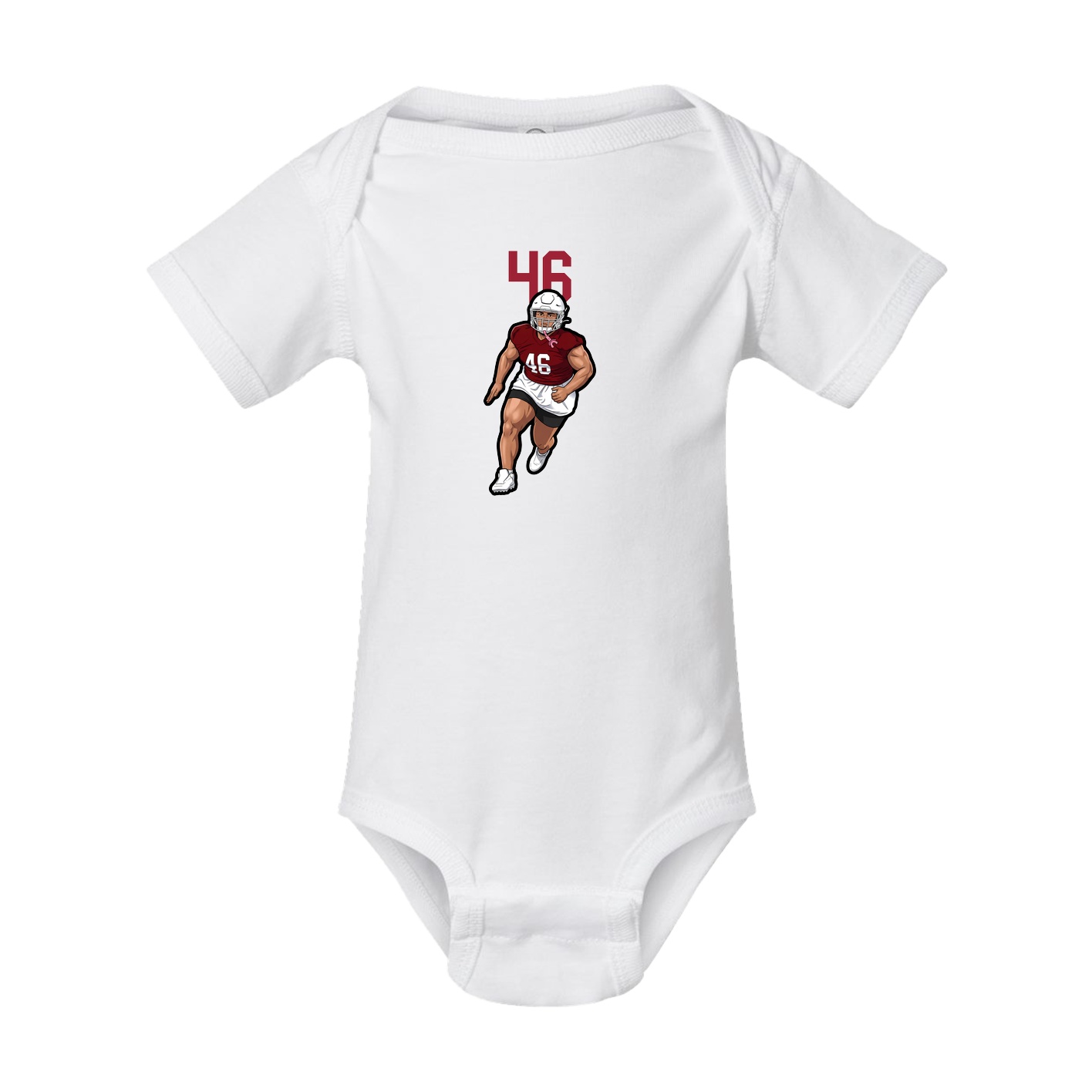 Baby Onesie — Number Top in White