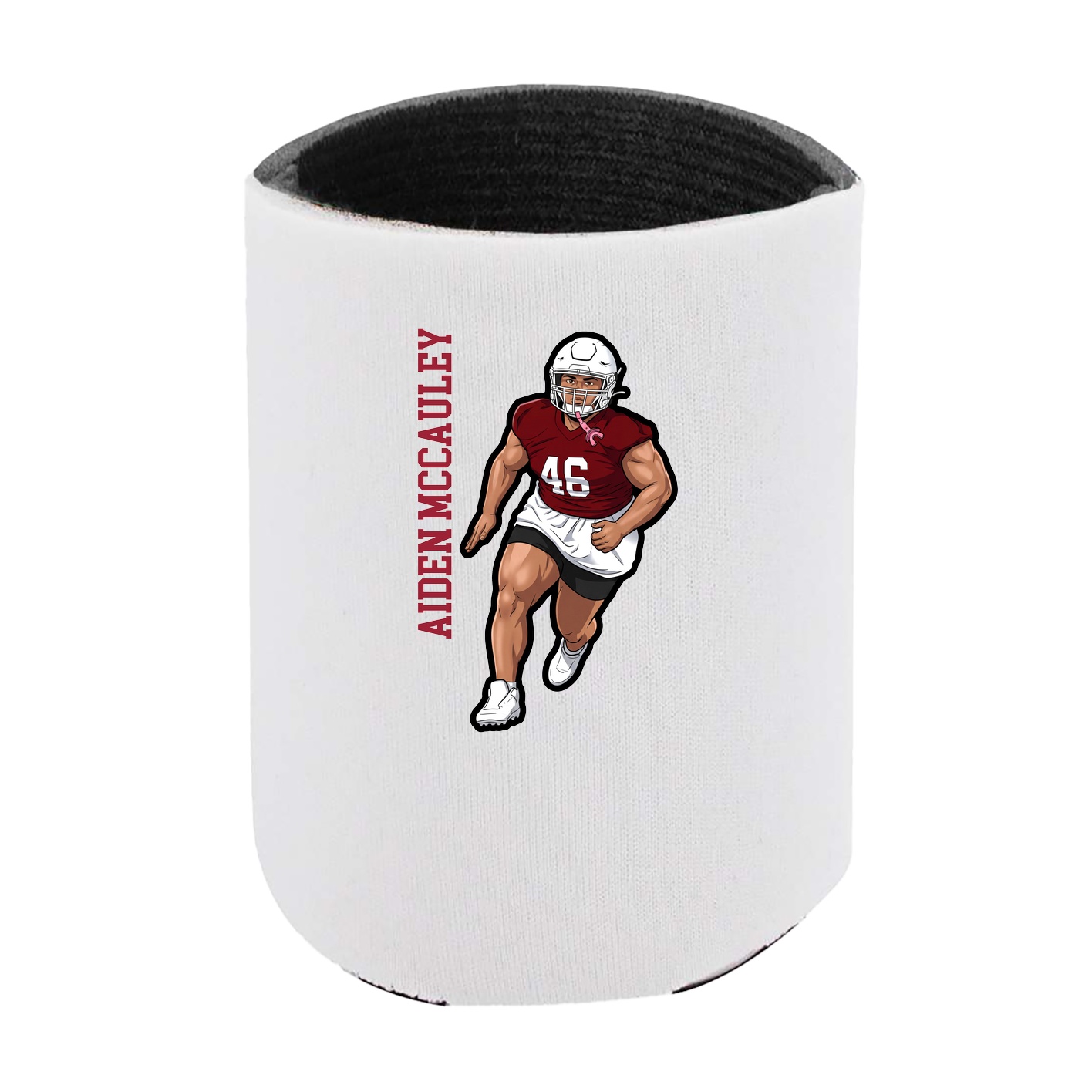 Can Holder — Name Vertical in White