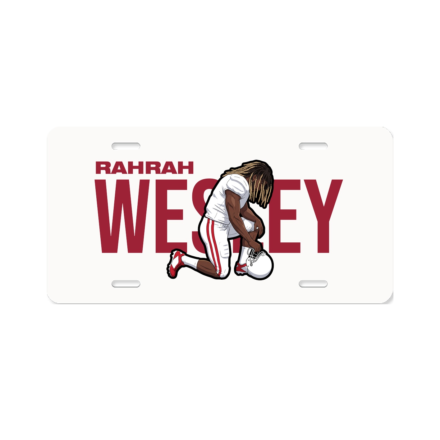 License Plate — Player Name in Classic