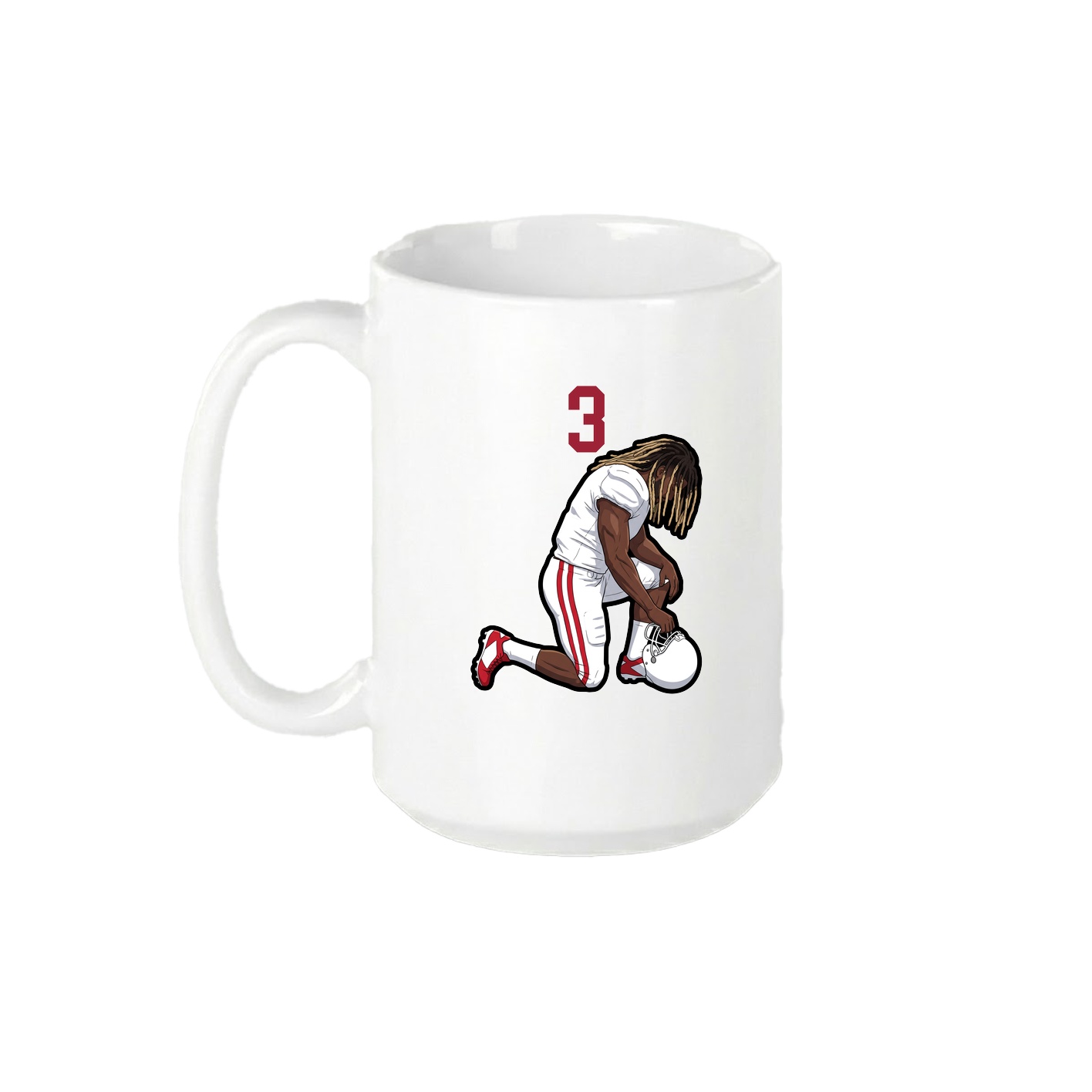 15oz Coffee Mug — Number Top in White