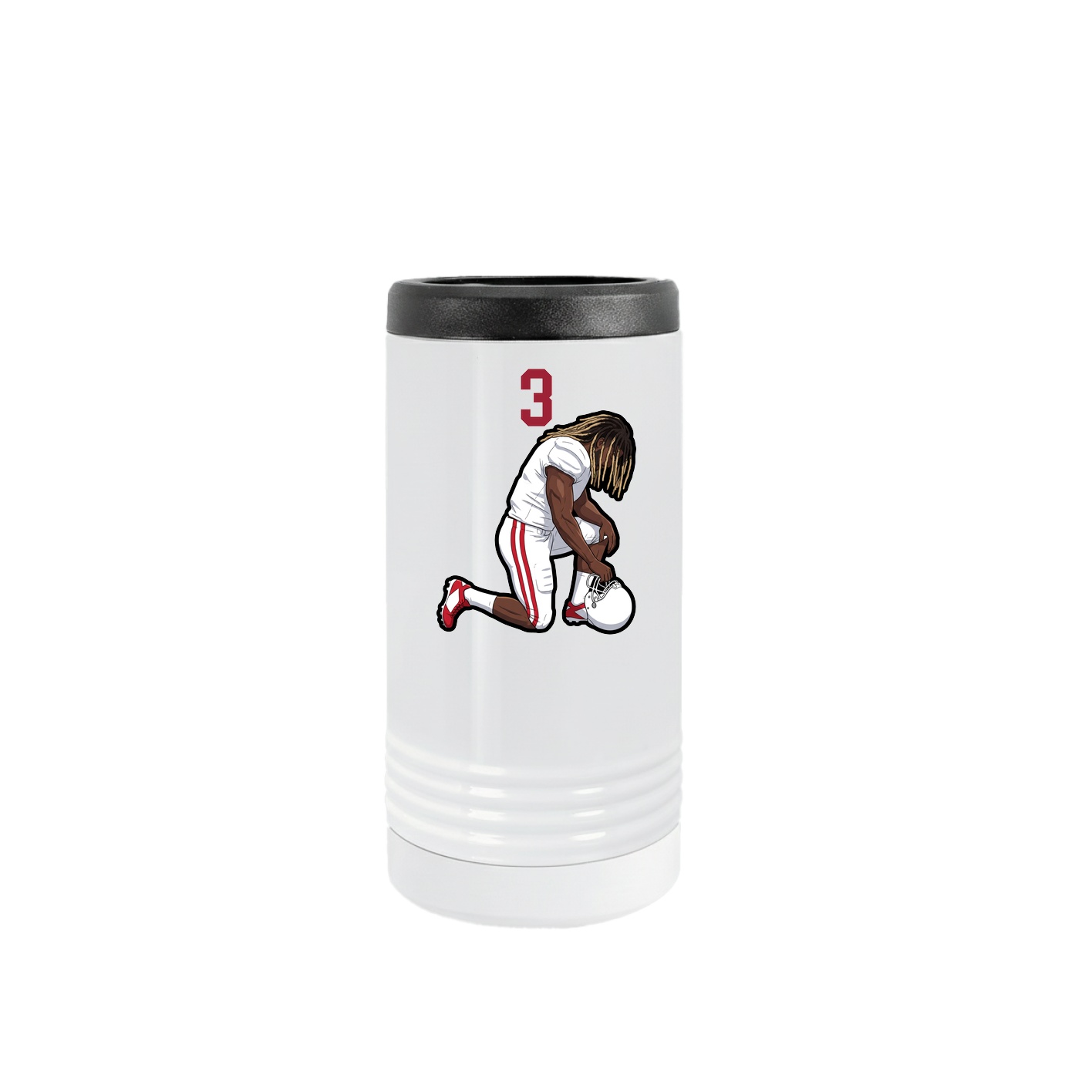 Slim Beverage Holder — Number Top in White