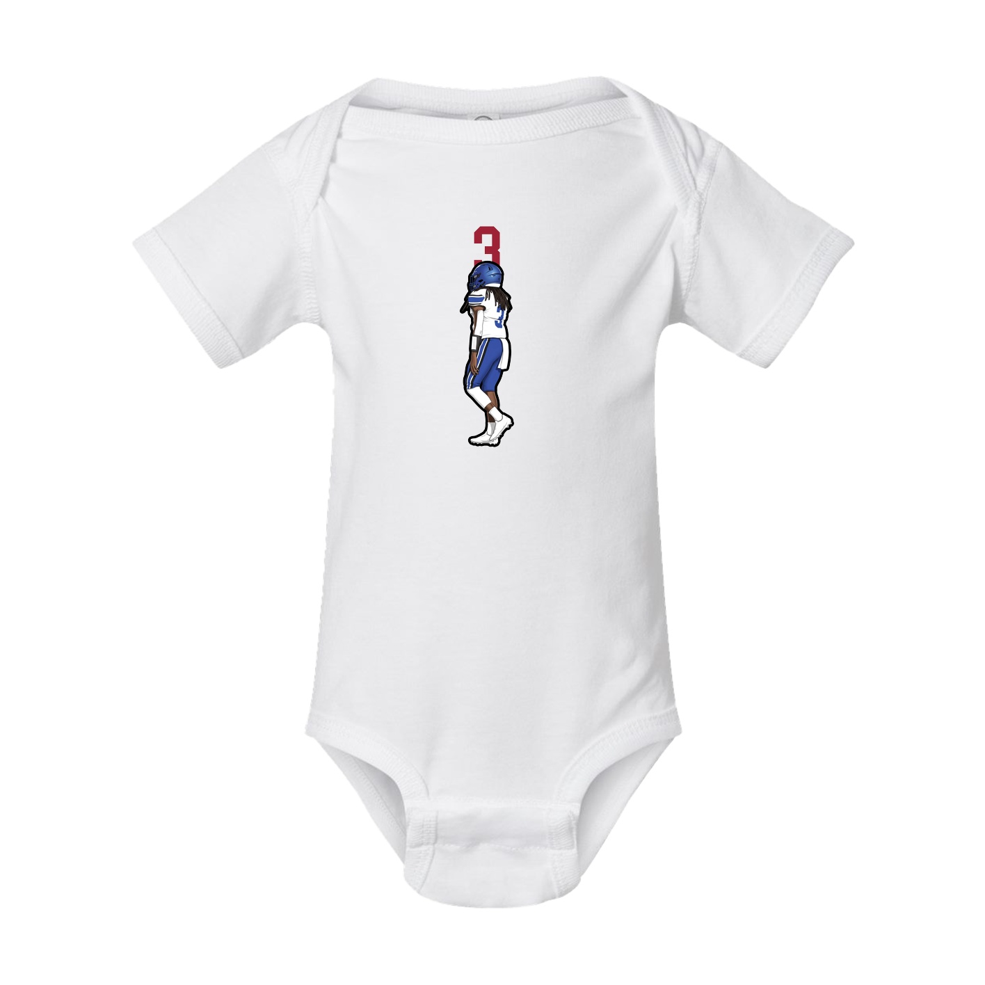 Baby Onesie — Number Top in White