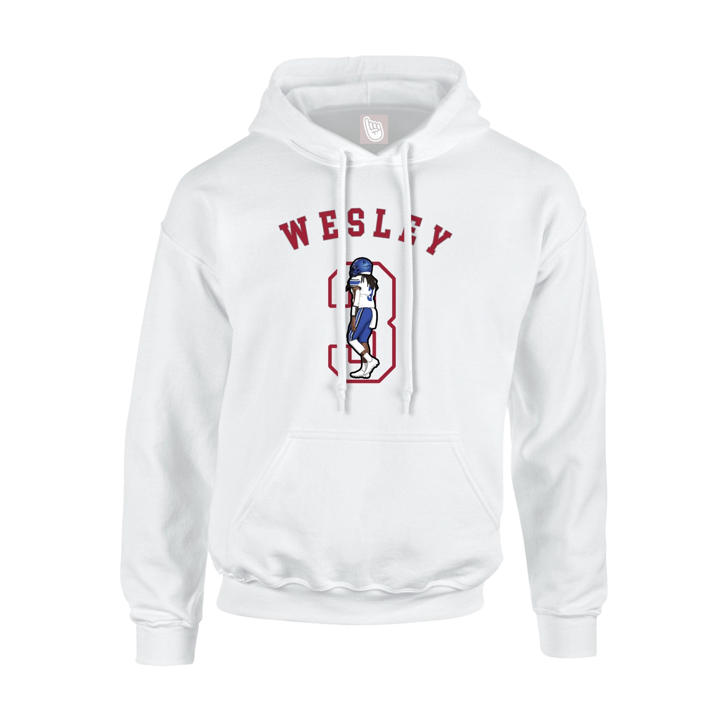 Youth Hoodie — Shirsey Arch in White