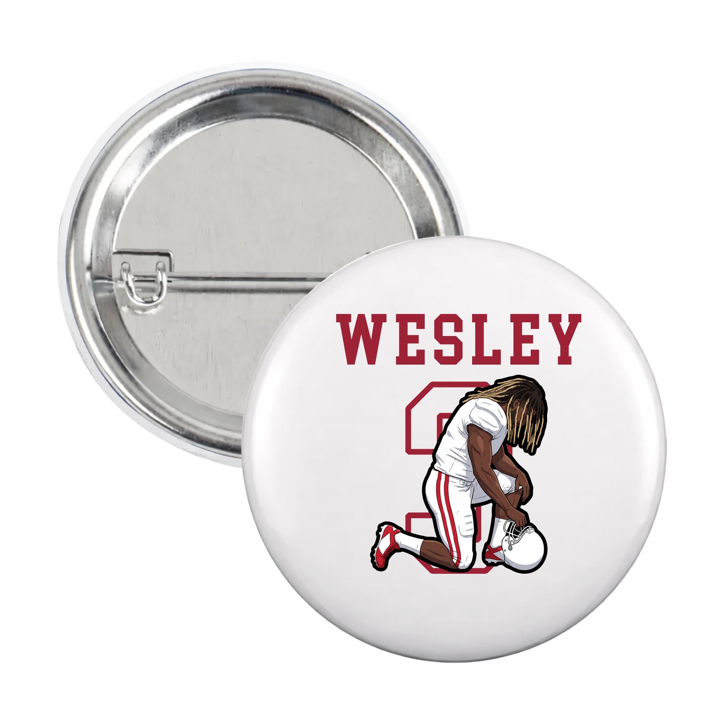 Game Day Button — Shirsey in White