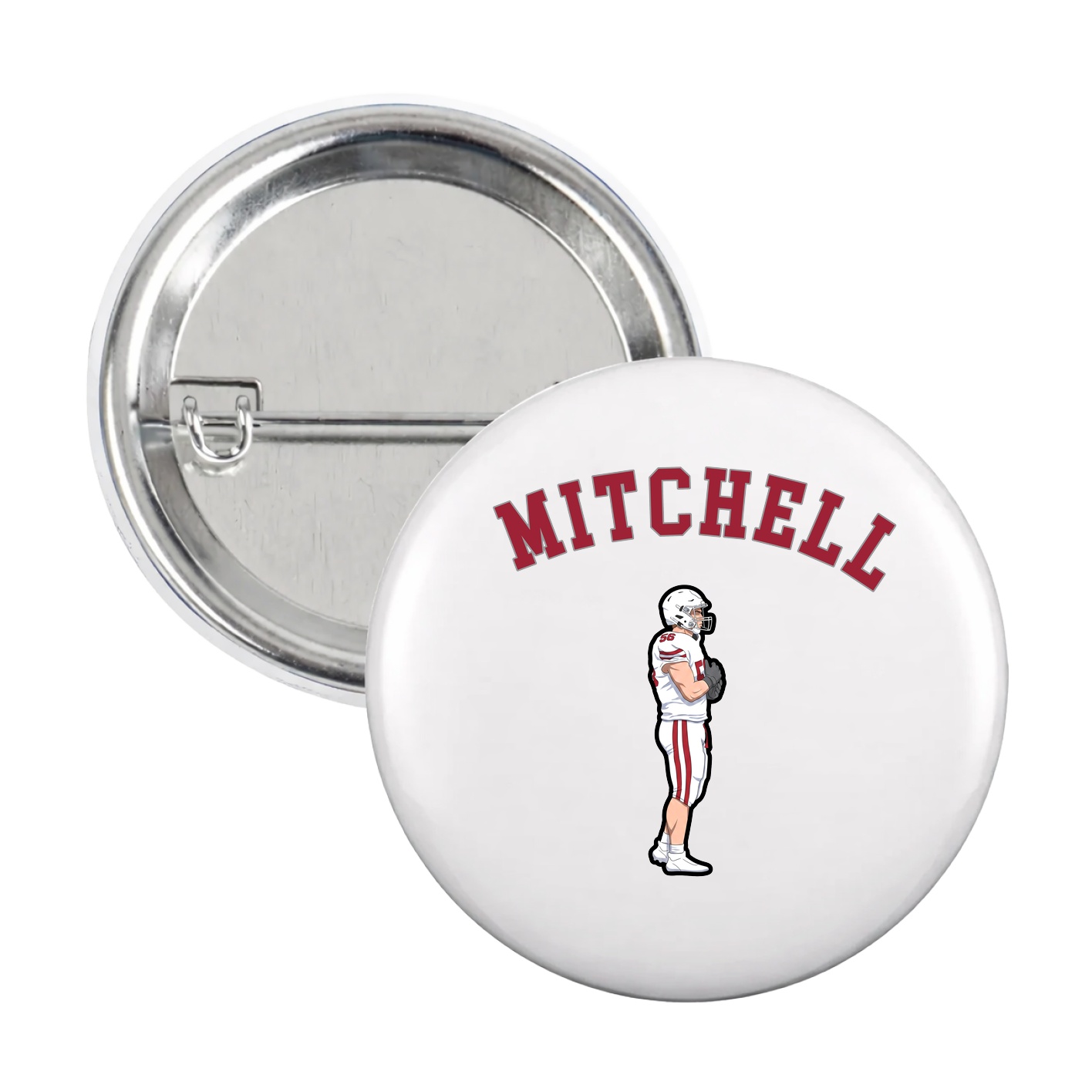 Game Day Button — Shirsey Arch in White