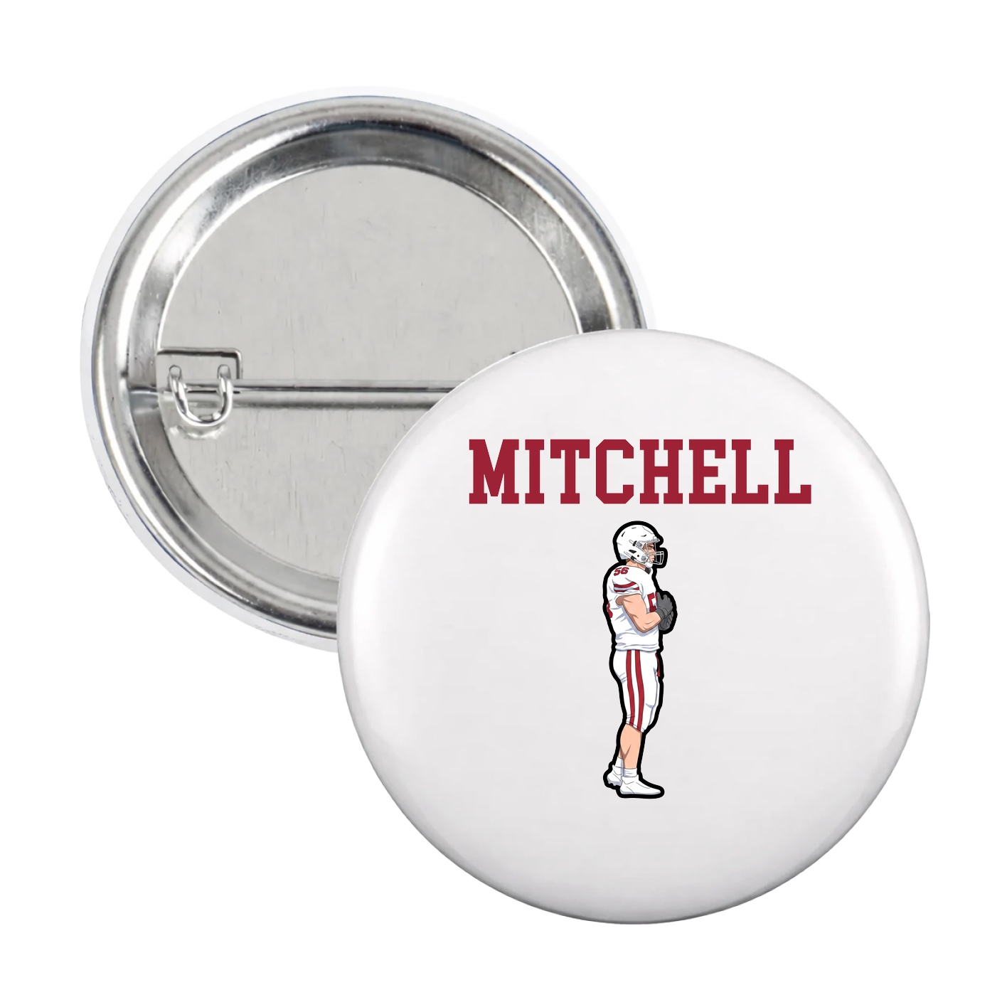 Game Day Button — Shirsey in White