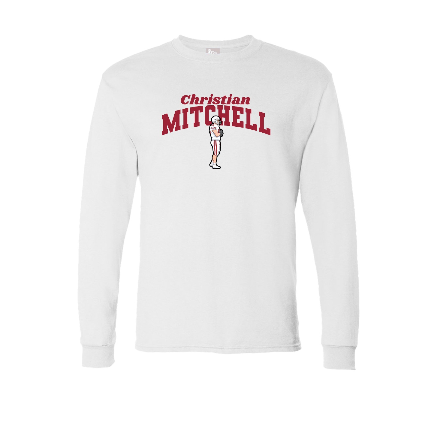 Long Sleeve Tee — Signature Arch in White