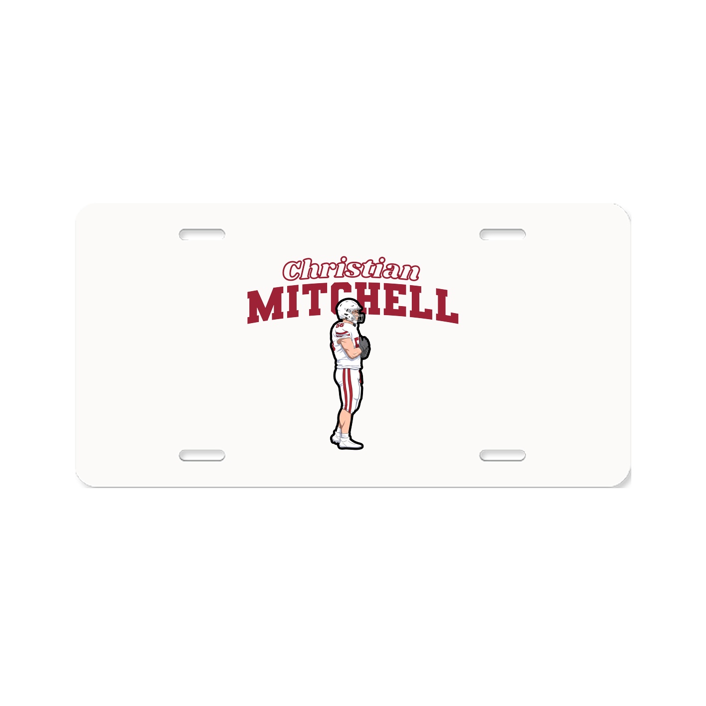 License Plate — Name Arch in Classic