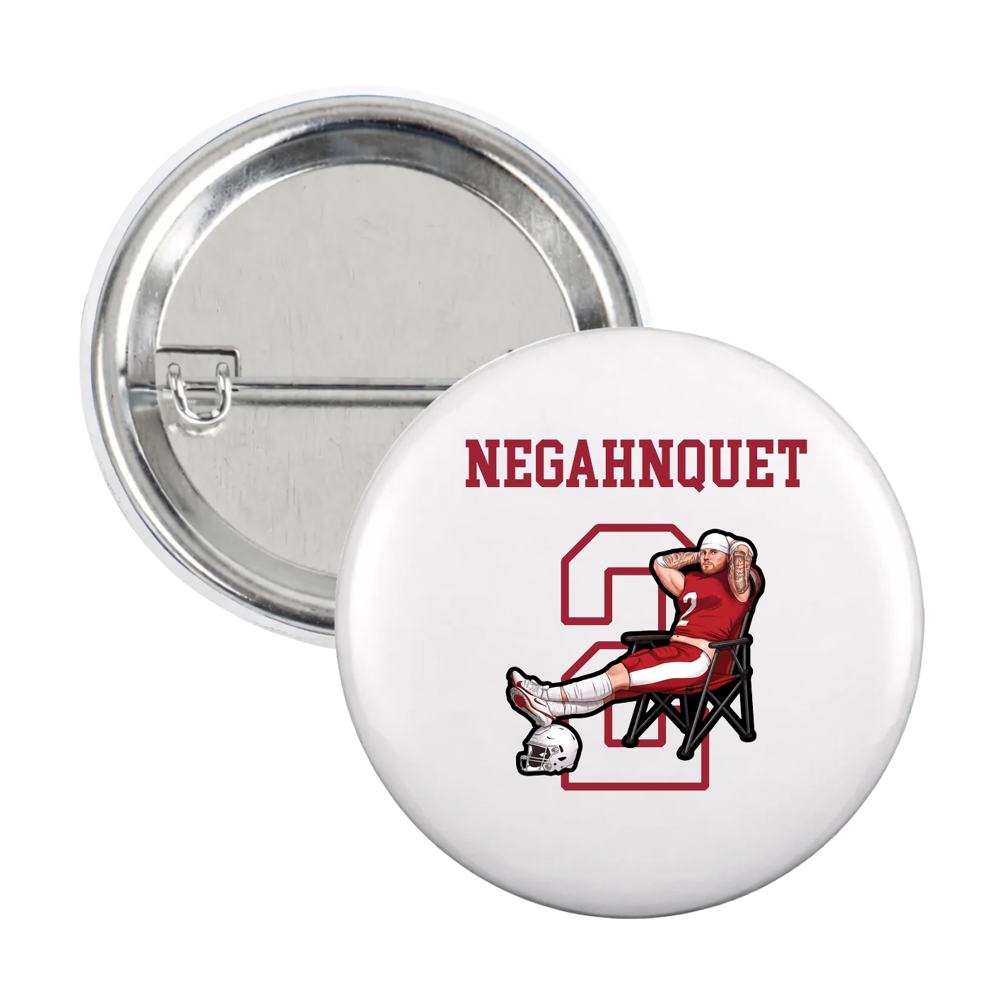 Game Day Button — Shirsey in White