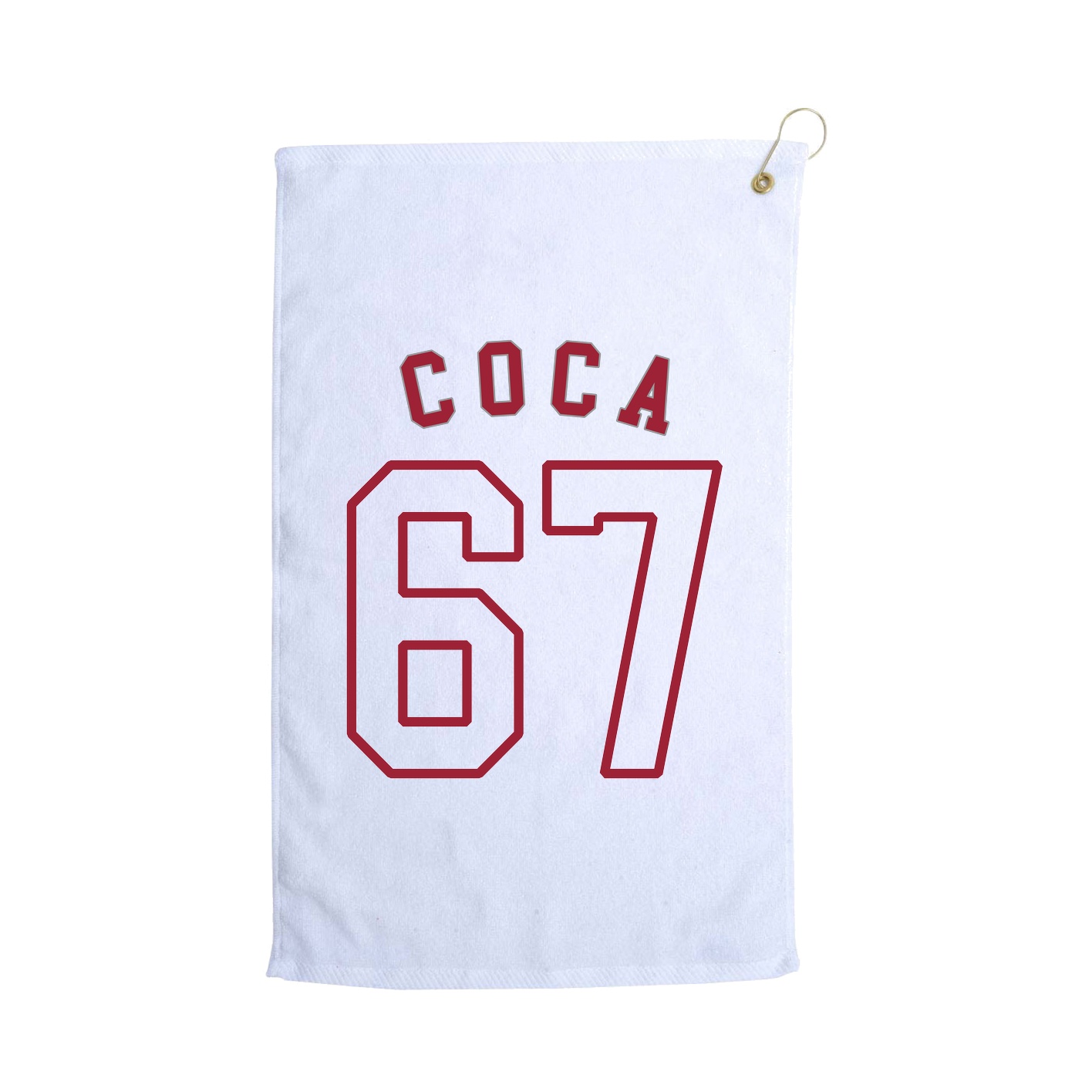 Golf Towel — Shirsey Arch in White