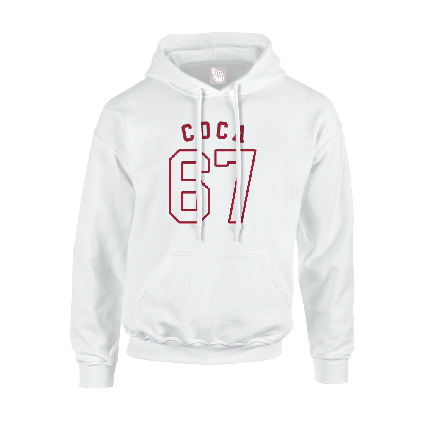 Youth Hoodie — Shirsey Arch in White