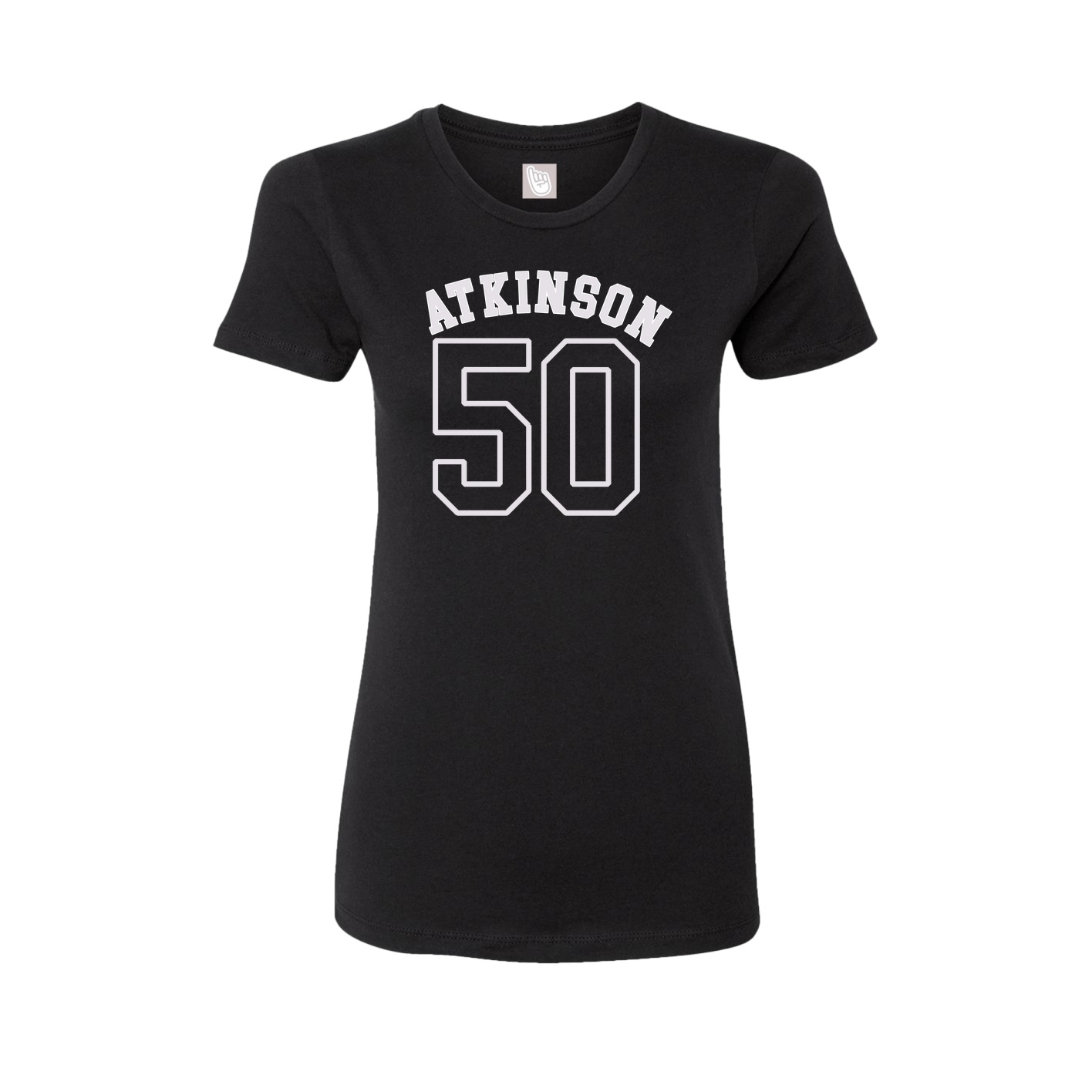 Fitted Women's Tee — Shirsey Arch in Black