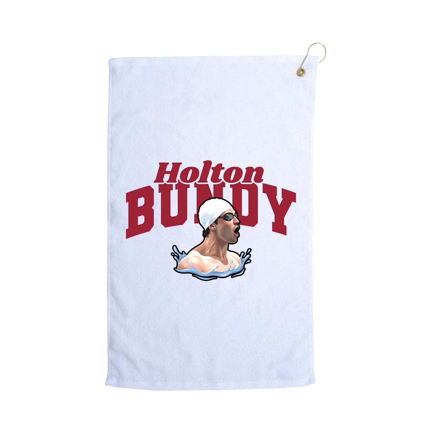 Golf Towel — Signature Arch in White