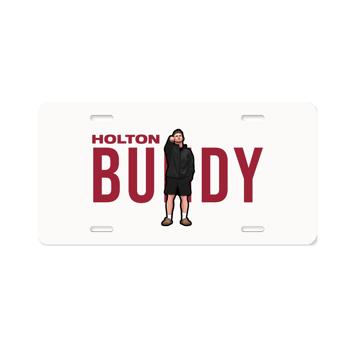 License Plate — Player Name in Classic