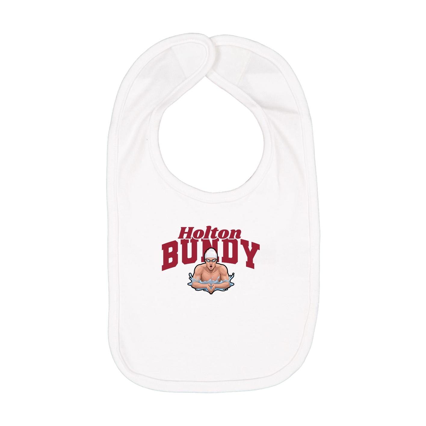Infant Bib — Signature Arch in White