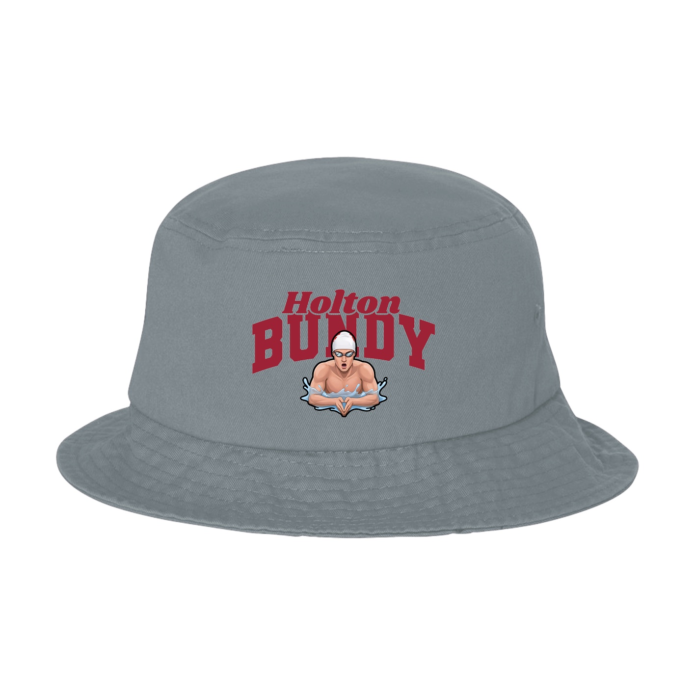 Bucket Cap — Signature Arch in Grey