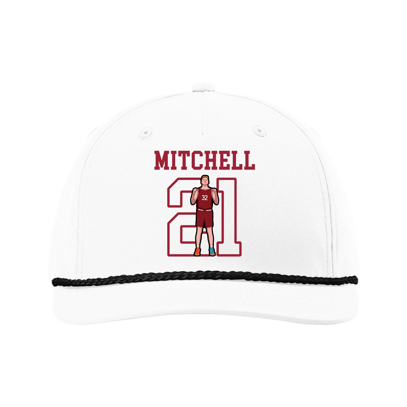 Five-Panel Classic Rope Cap — Shirsey in White