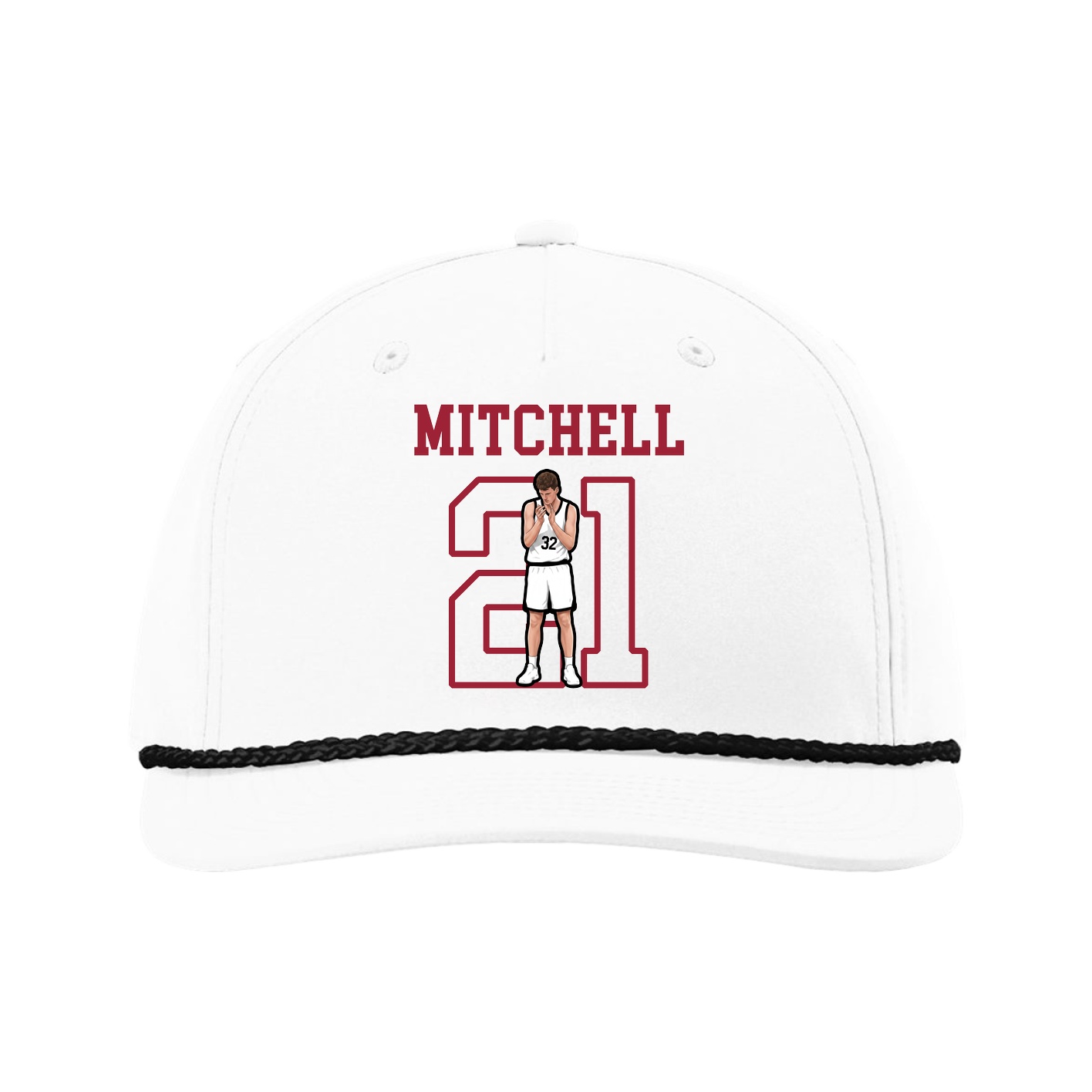 Five-Panel Classic Rope Cap — Shirsey in White