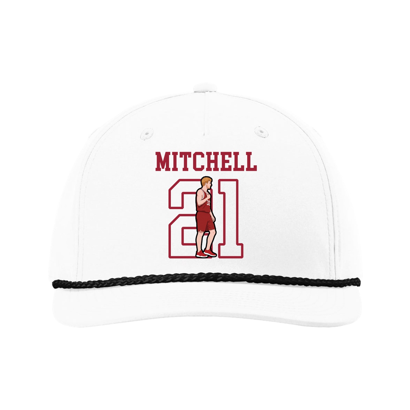 Five-Panel Classic Rope Cap — Shirsey in White