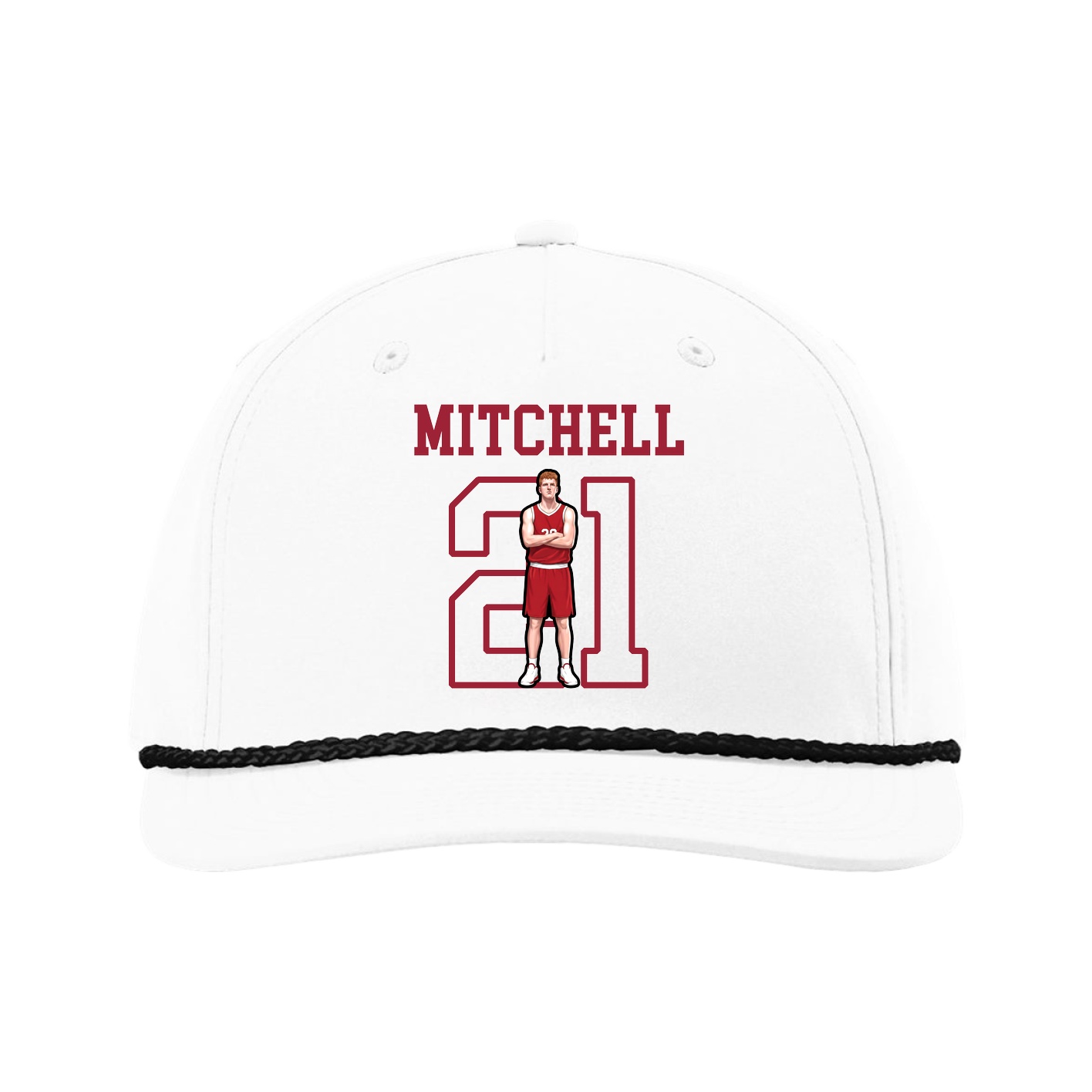 Five-Panel Classic Rope Cap — Shirsey in White