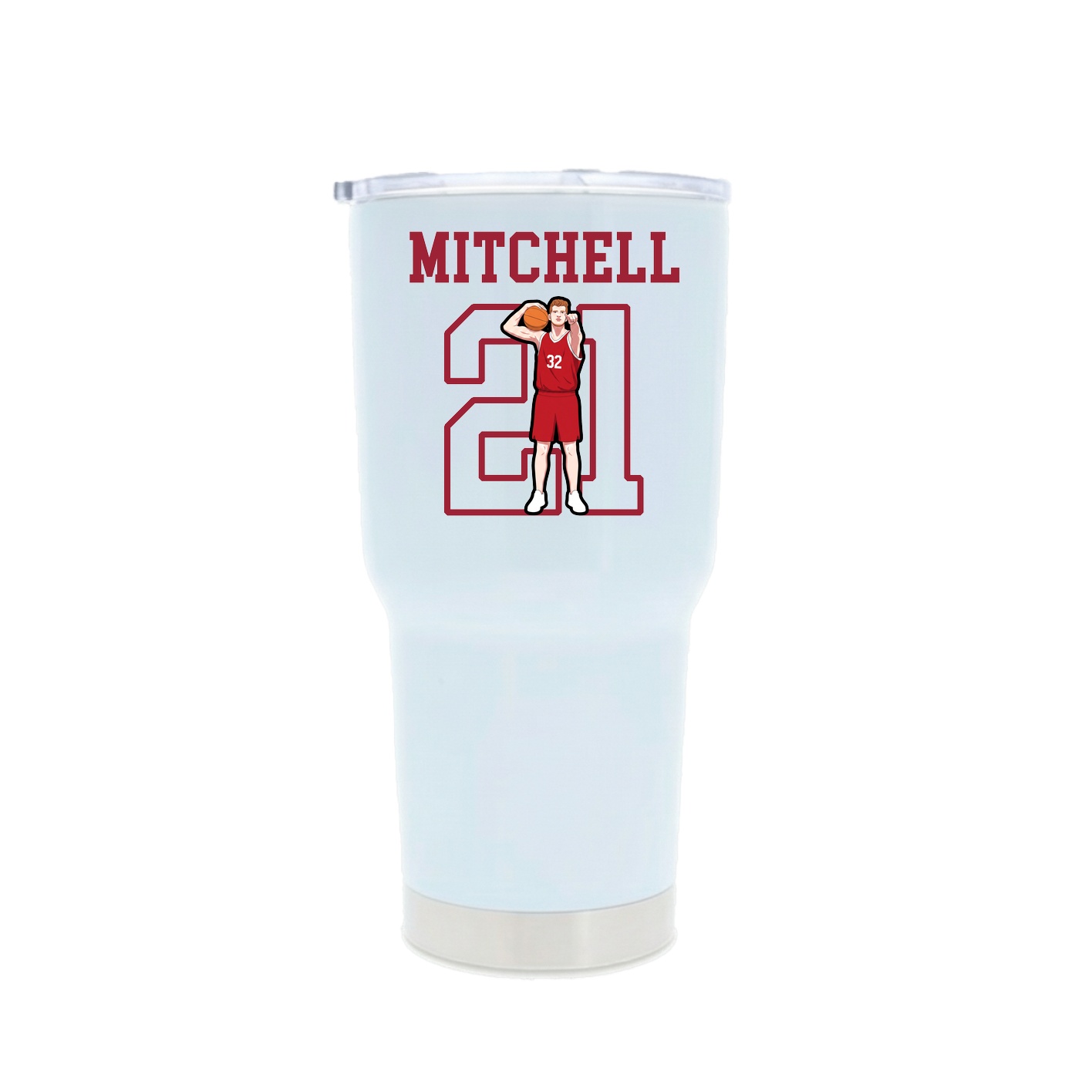 30oz Stainless Steel Tumbler — Shirsey in White