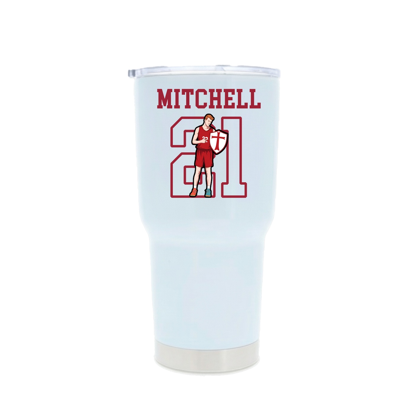 30oz Stainless Steel Tumbler — Shirsey in White