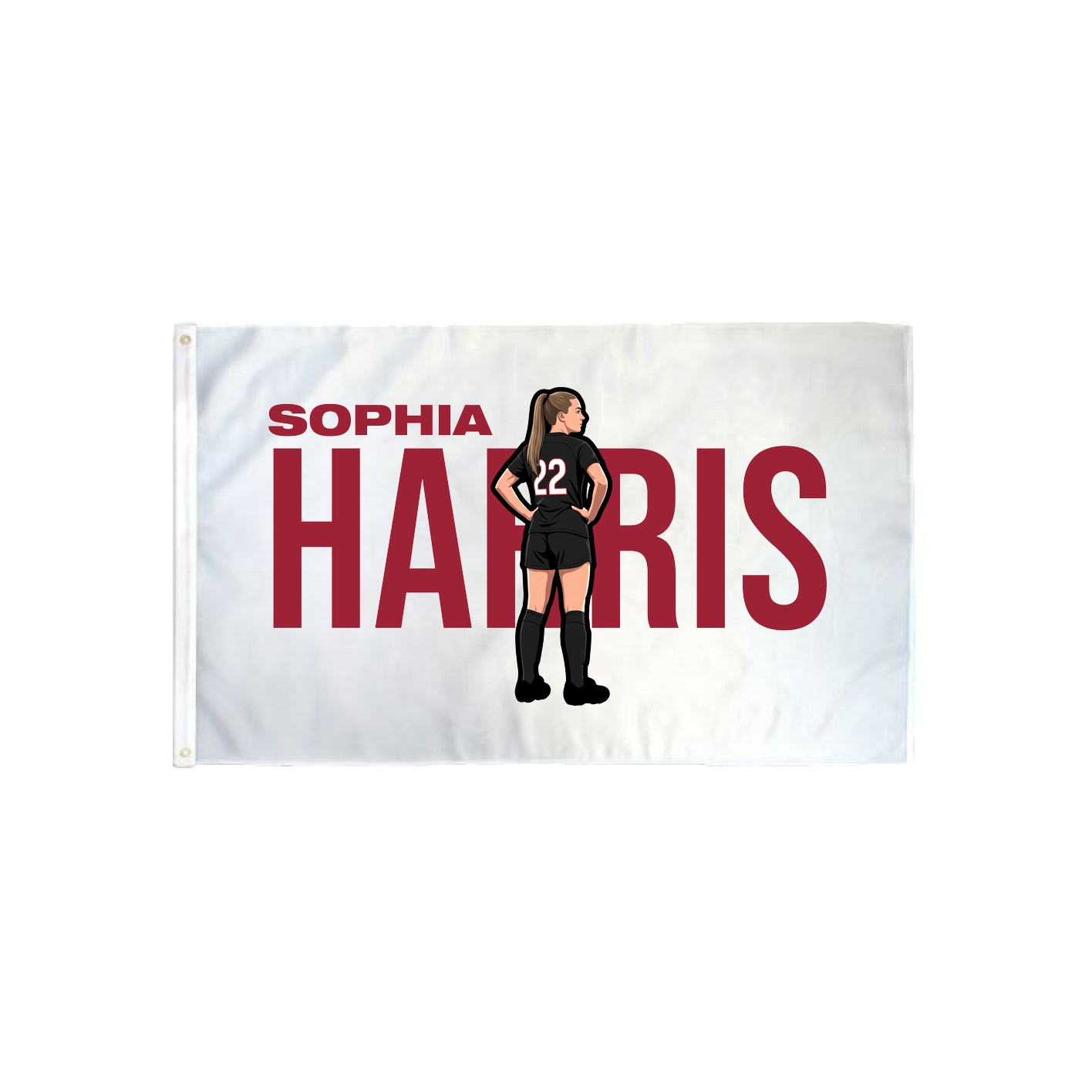 3x5 Flag — Player Name in Classic
