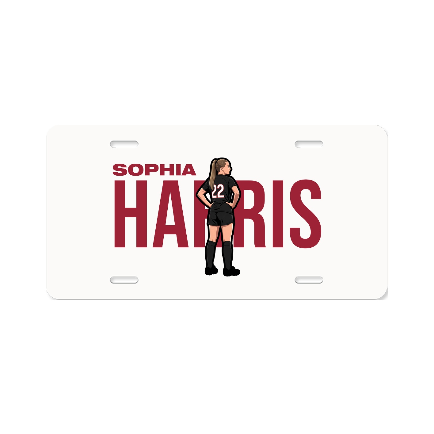 License Plate — Player Name in Classic