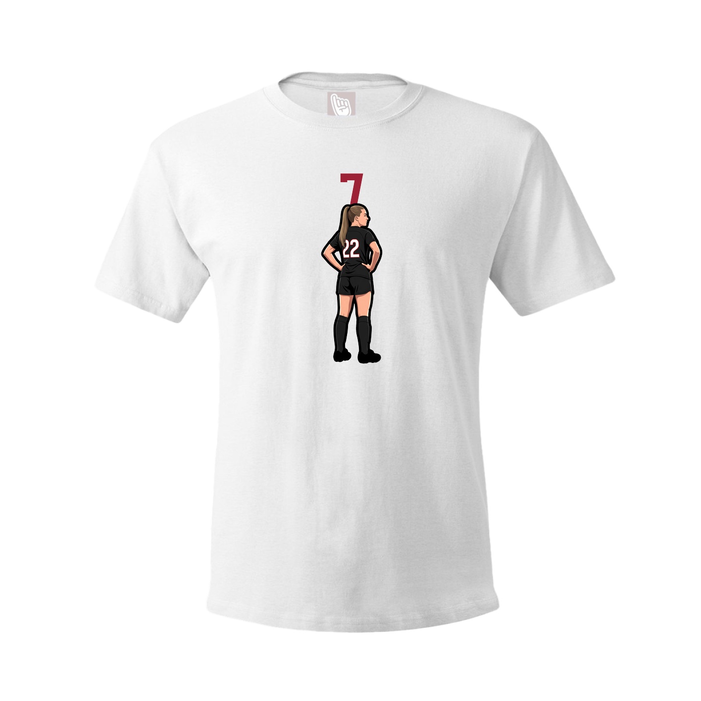 Tee — Number Top in White