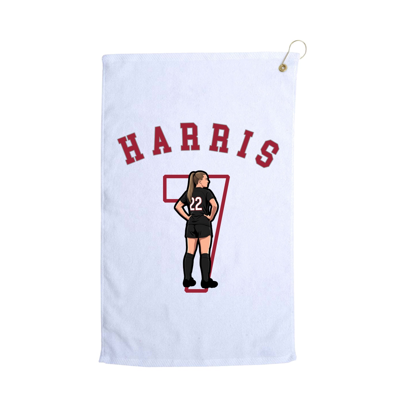 Golf Towel — Shirsey Arch in White